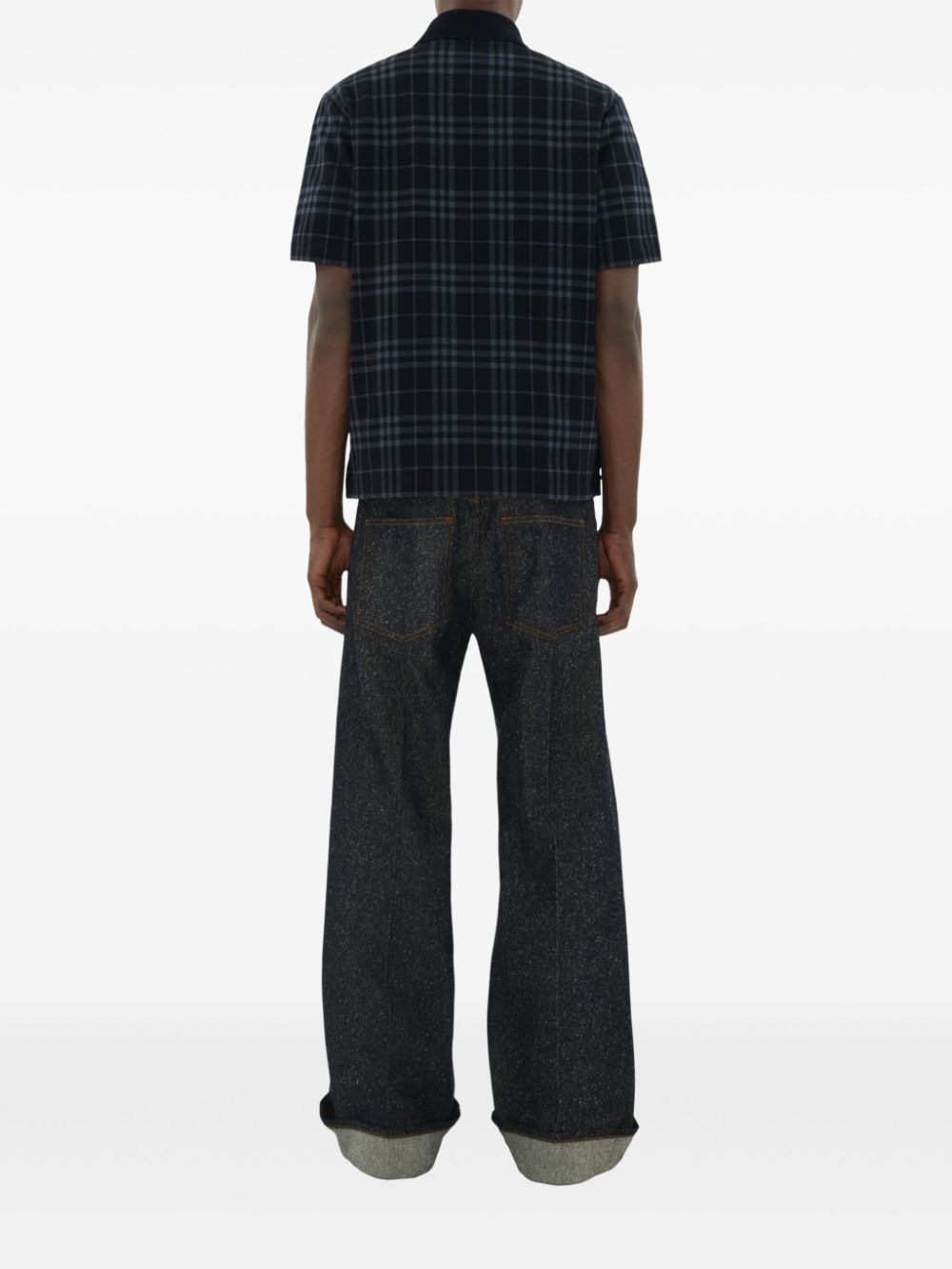 checked polo shirt - 4
