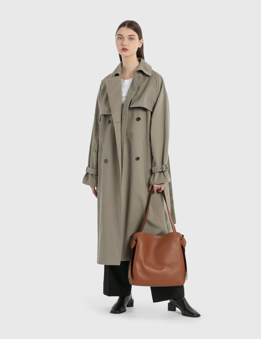 Double-Breasted Trench Coat - 6