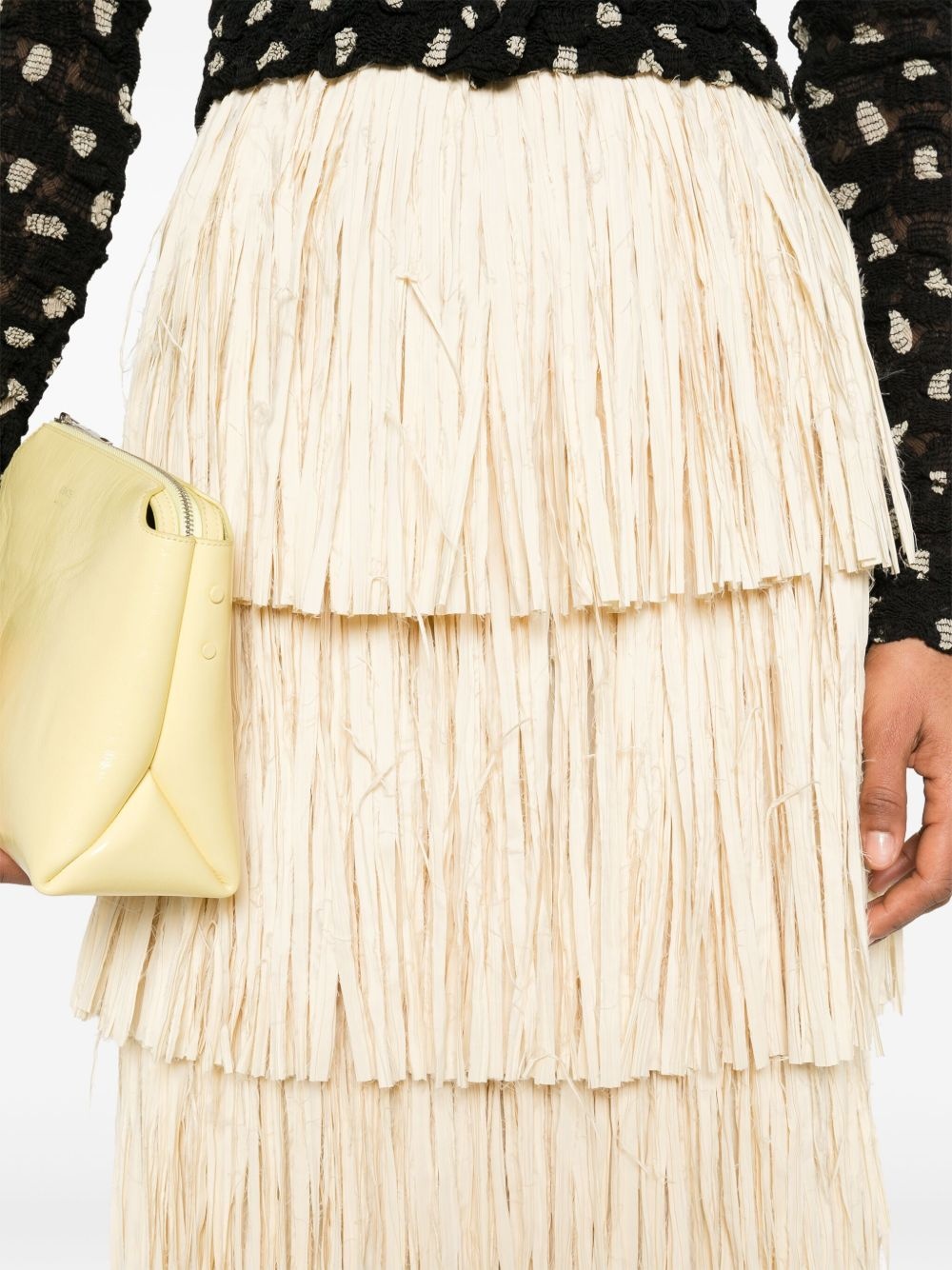 fringed midi skirt - 5