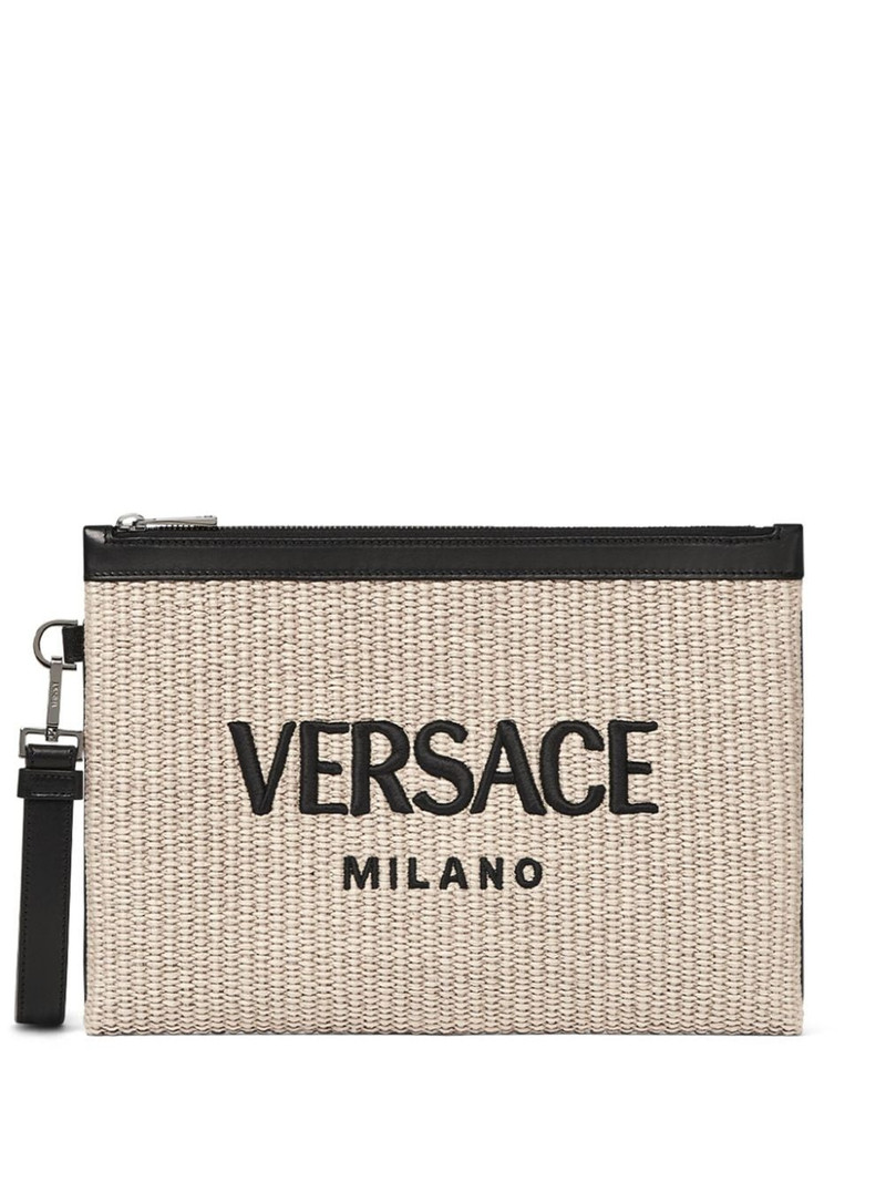 Milano raffia clutch bag 1