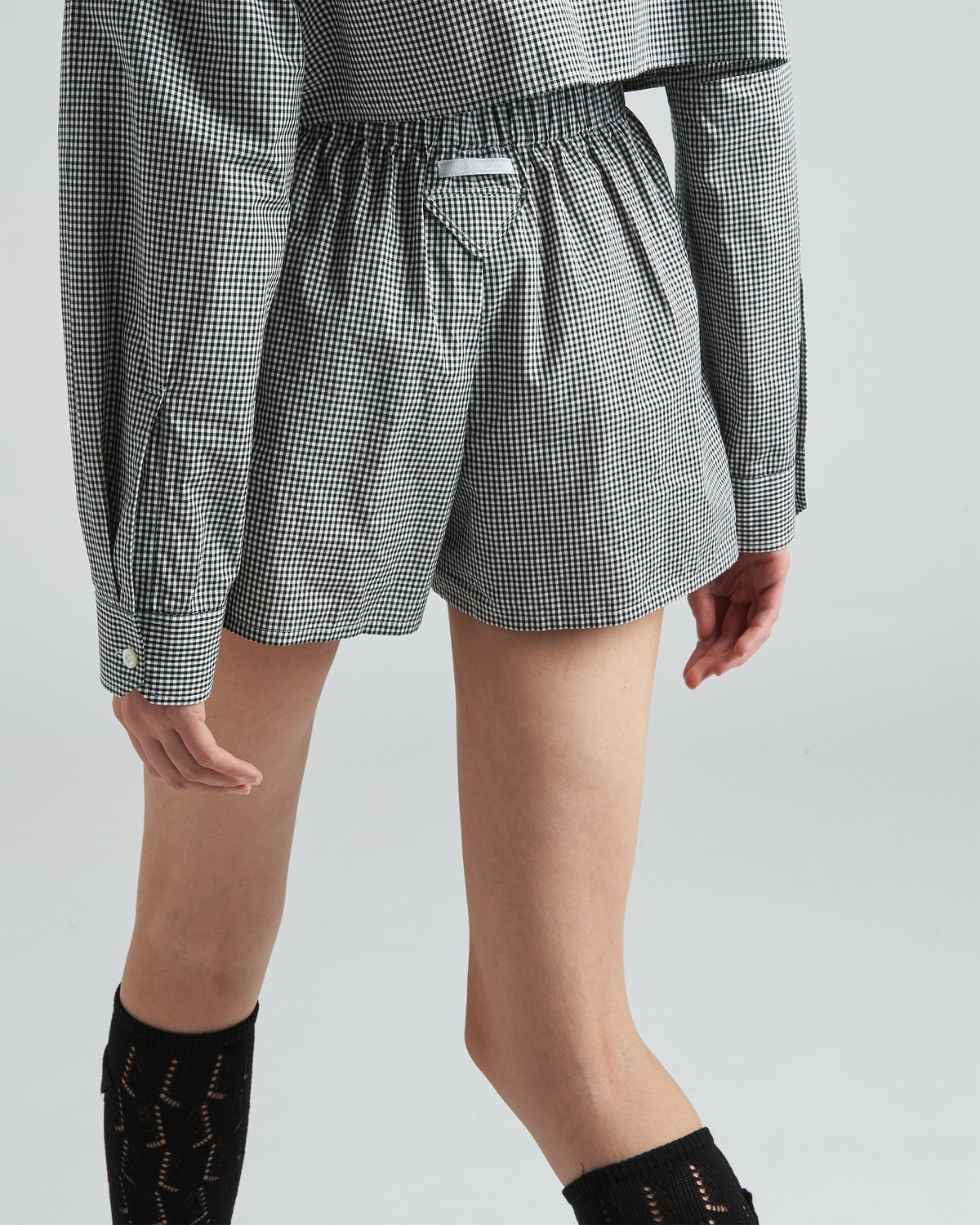 Gingham check shorts - 4