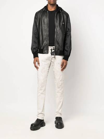 PHILIPP PLEIN acid-wash slim-fit jeans outlook