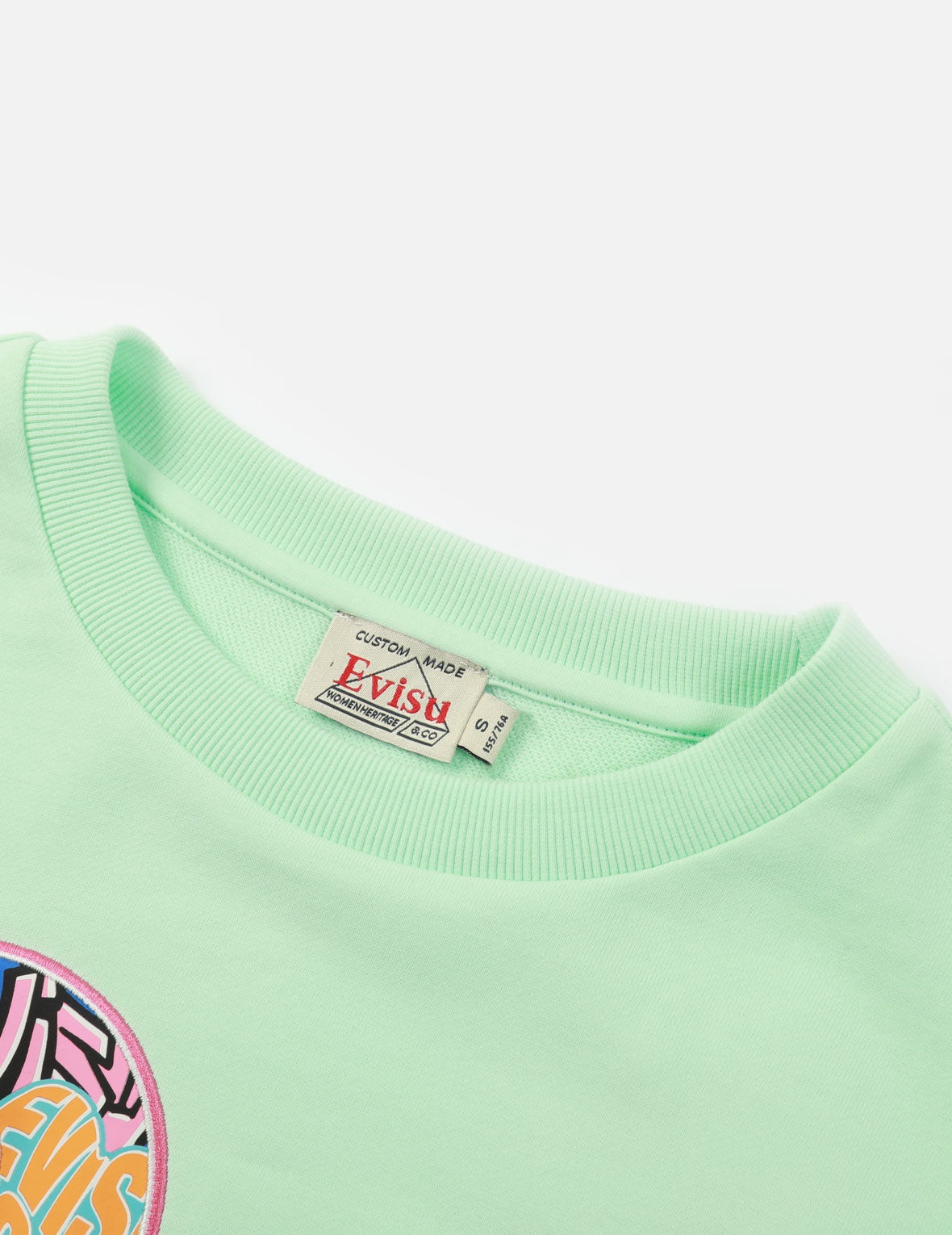 Graffiti Daruma-pattern Seagull Print Cropped Sweatshirt - 9