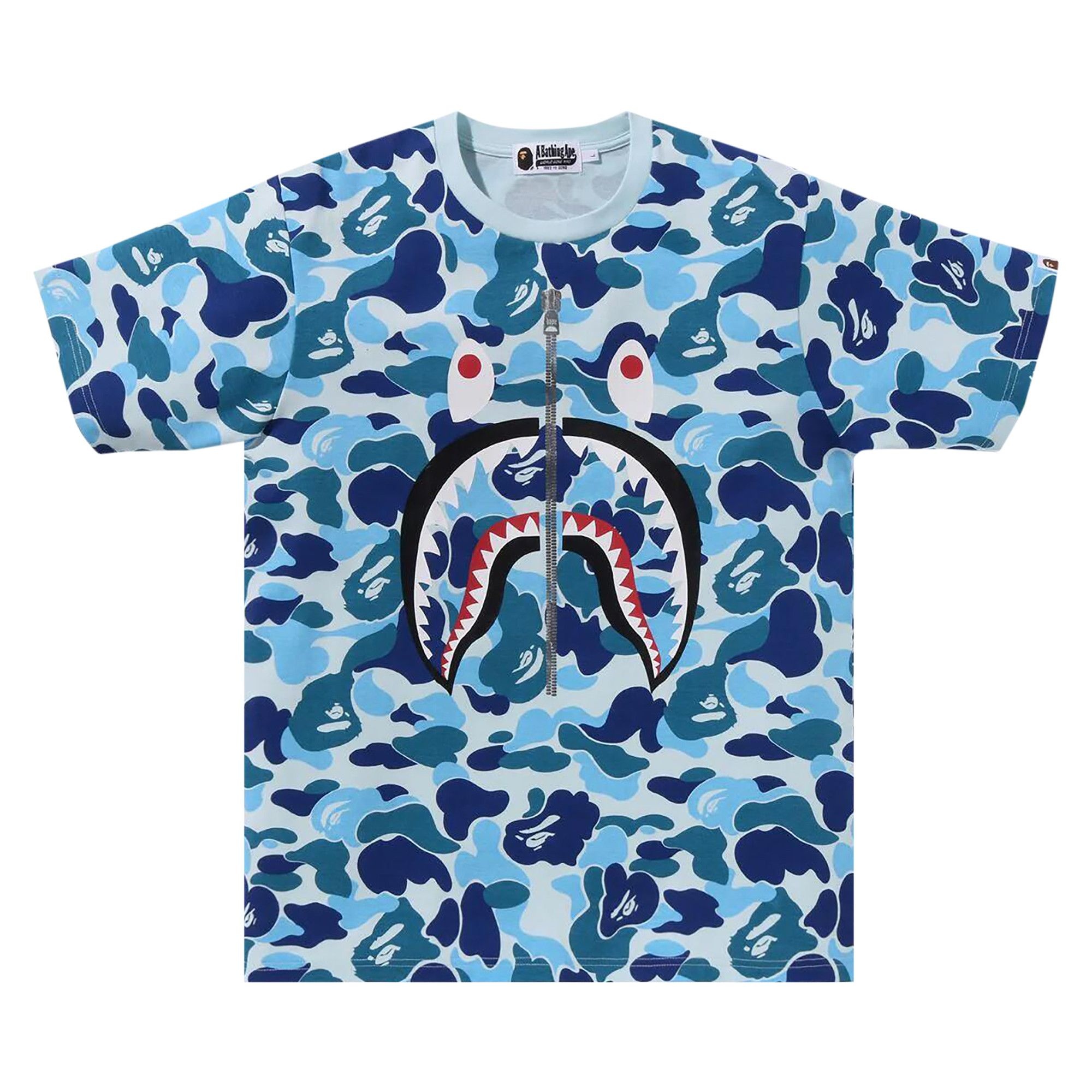 BAPE ABC Camo Shark Tee 'Blue' - 1