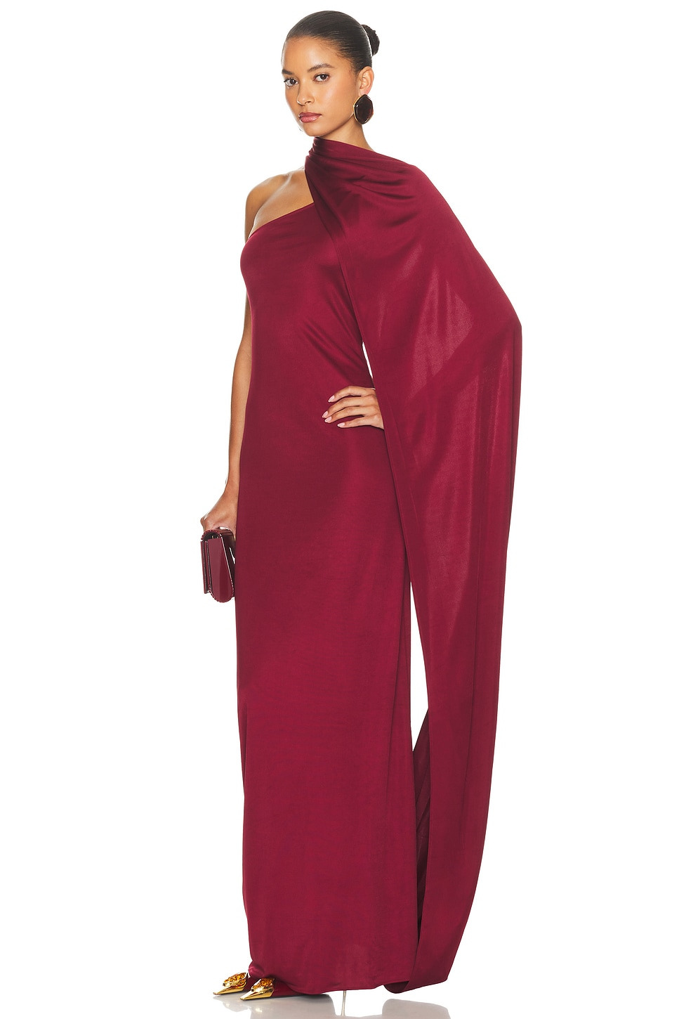 The Muse Cape Jersey Dress - 3