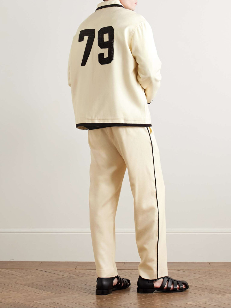 BODE Player Bead-Embellished Felted Wool-Blend Twill Jacket outlook
