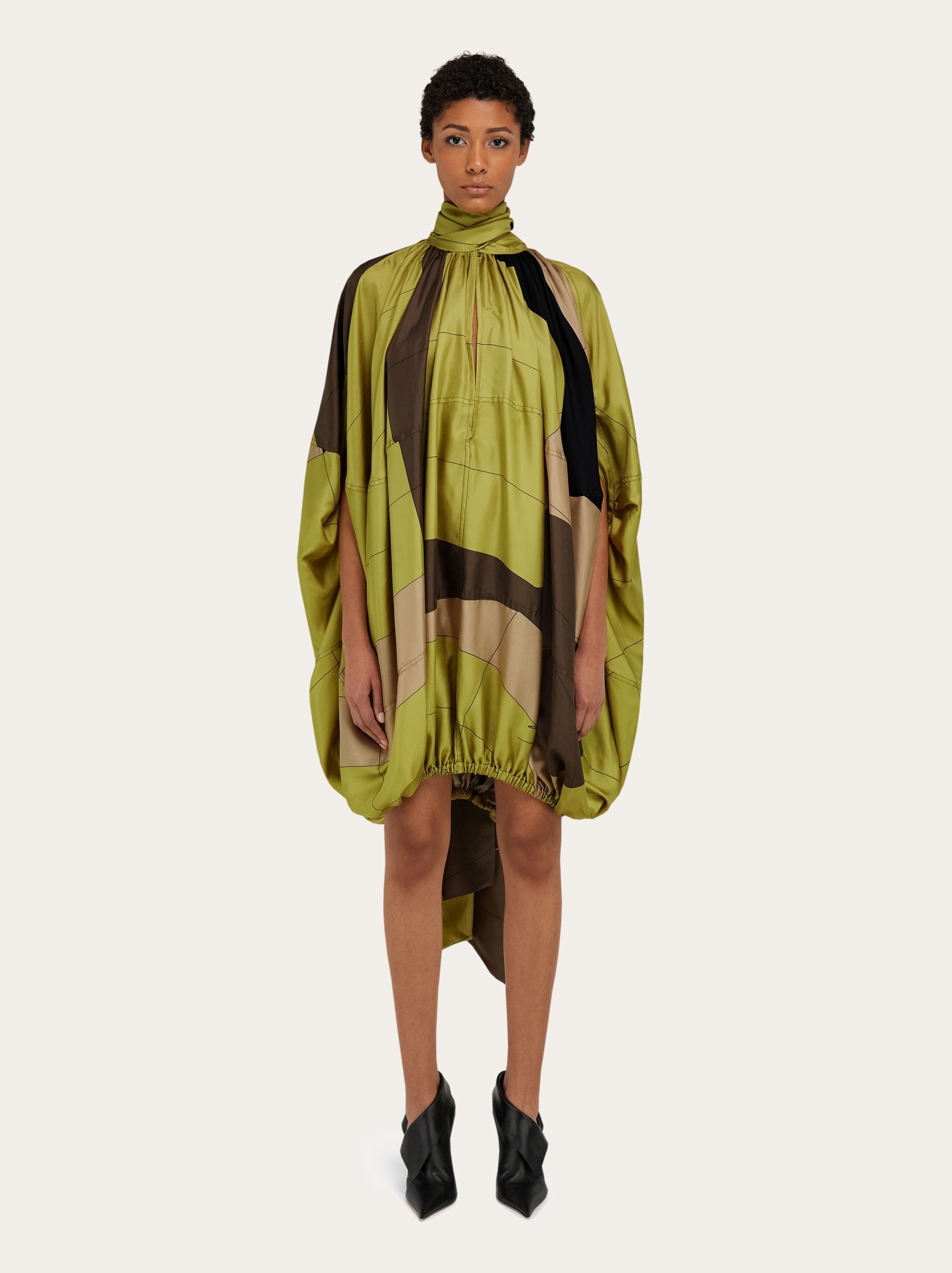 Printed silk dress - 2