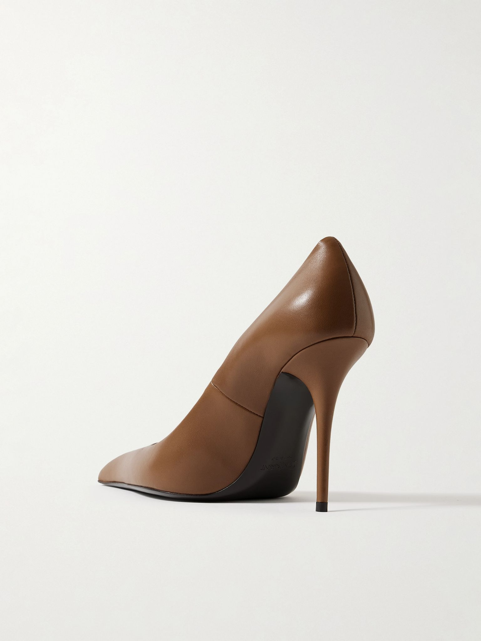 Élysée leather pumps Dark brown - 3