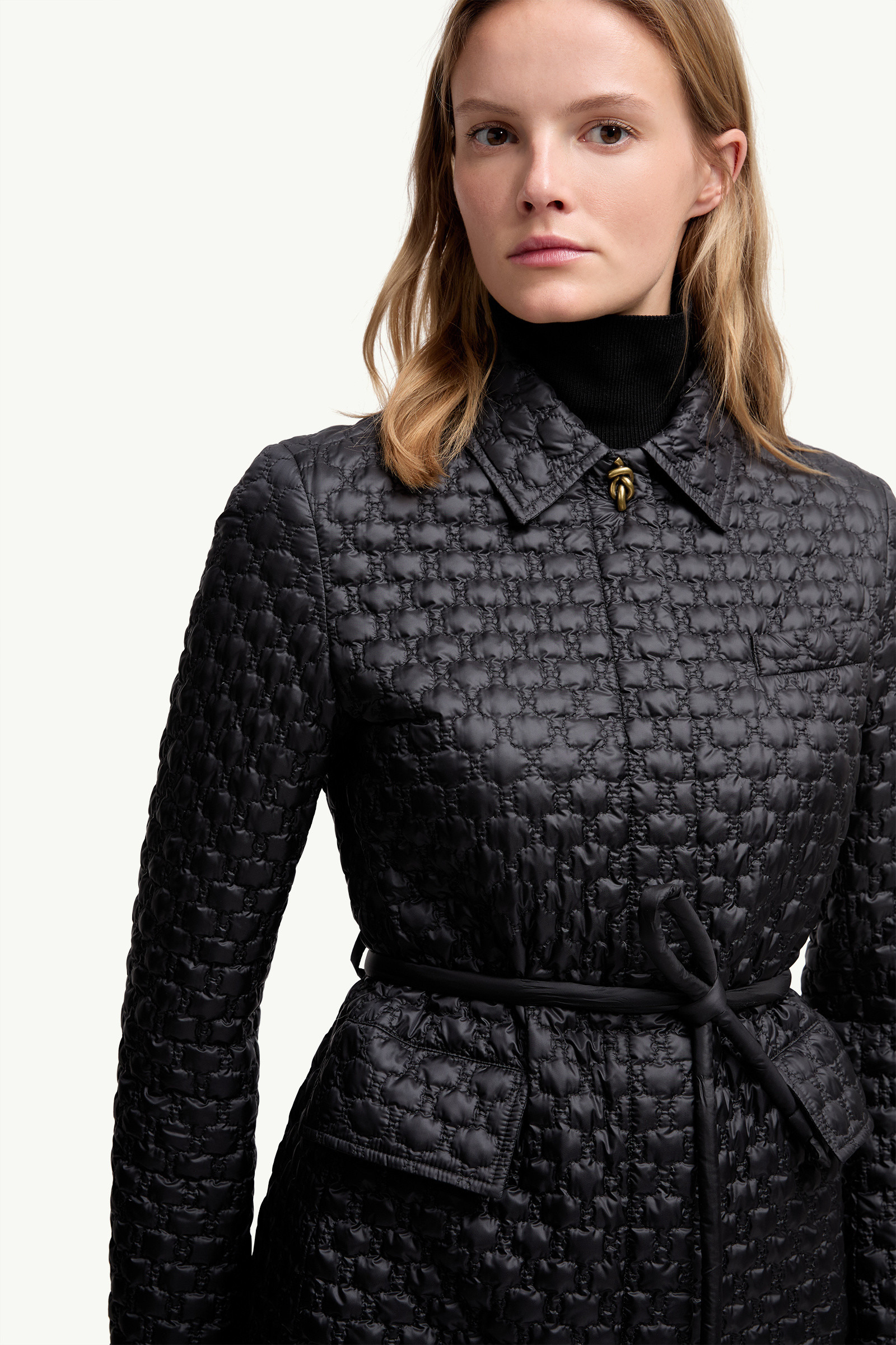 Raissac Geometric-Quilted Long Down Jacket - 6