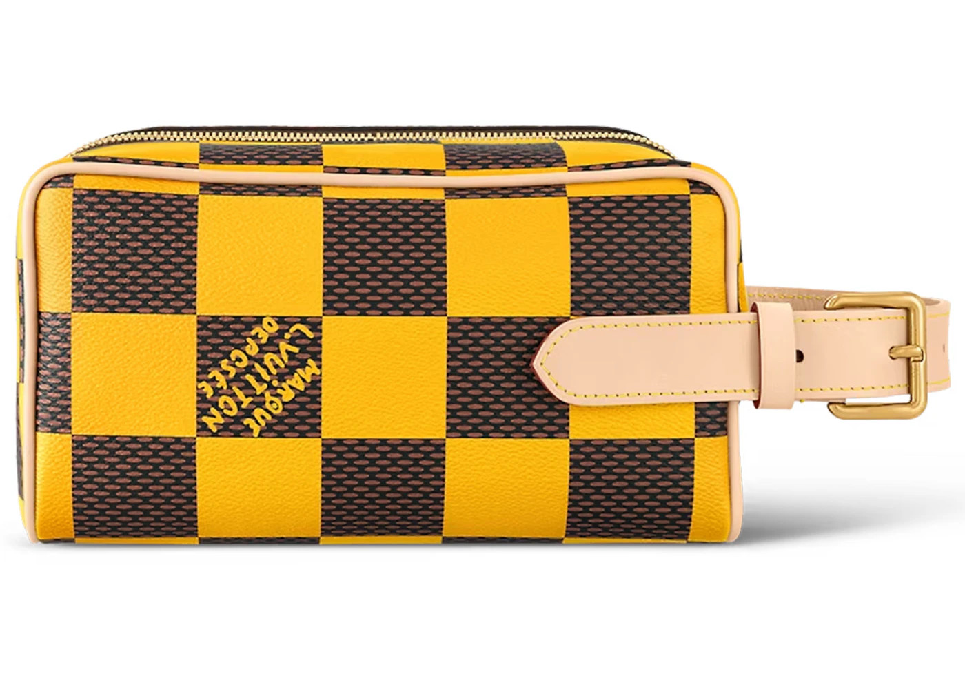 Louis Vuitton Locker Dopp Kit Damier Pop Yellow - 2