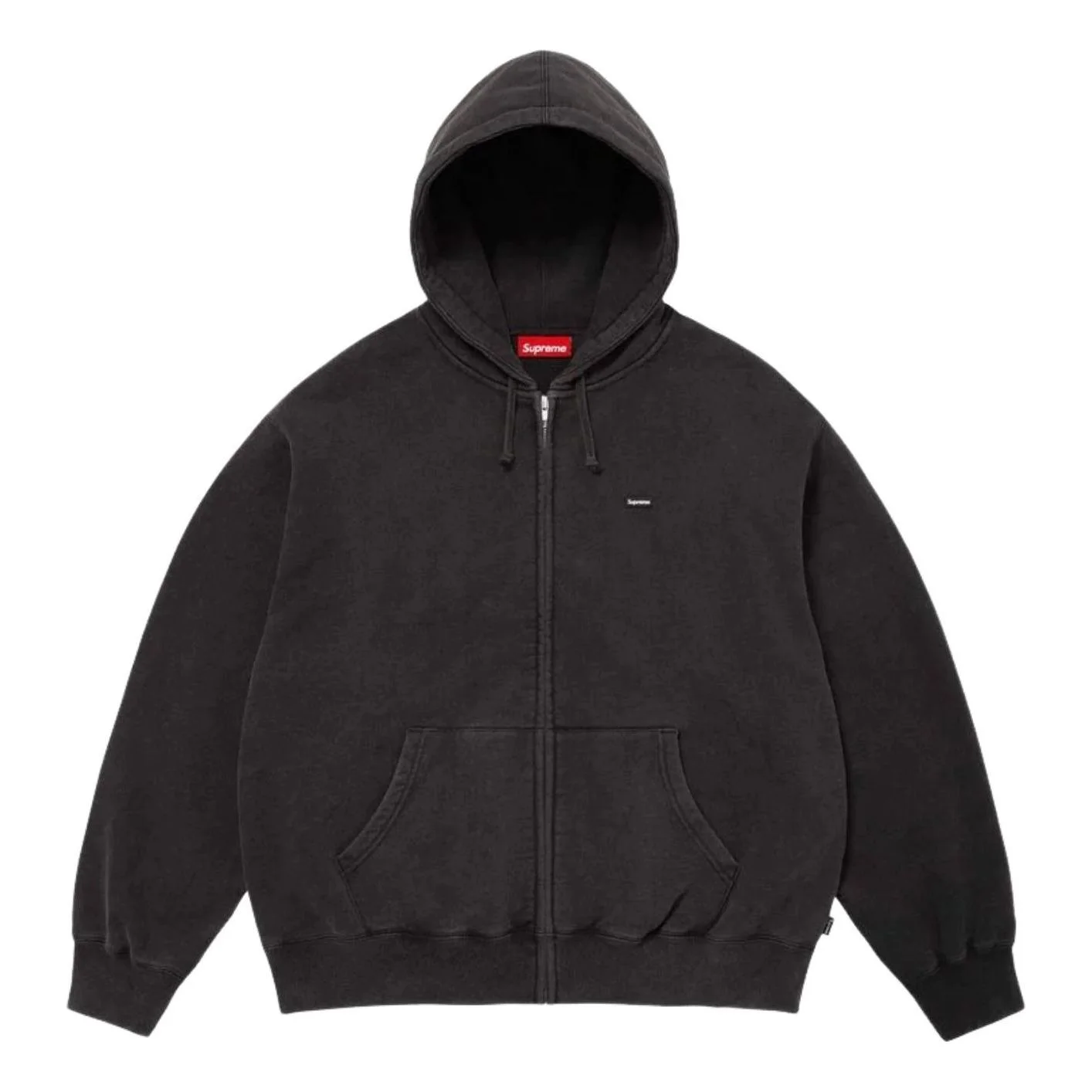 Supreme SS26 Small Box Zip Up Hooded Sweatshirt 'Black' SUP-SS26-122-BLK - 1