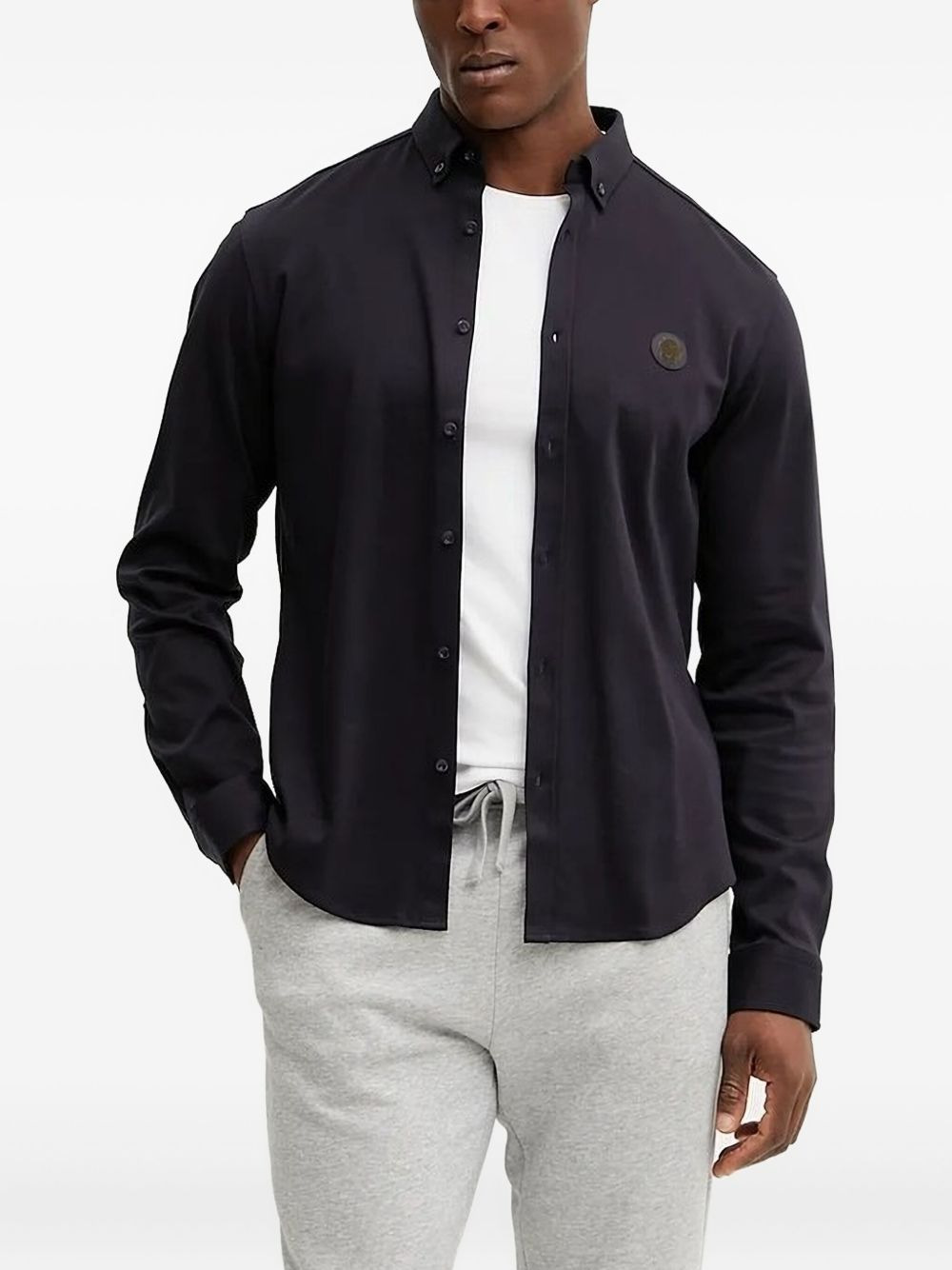 logo long-sleeve shirt - 1