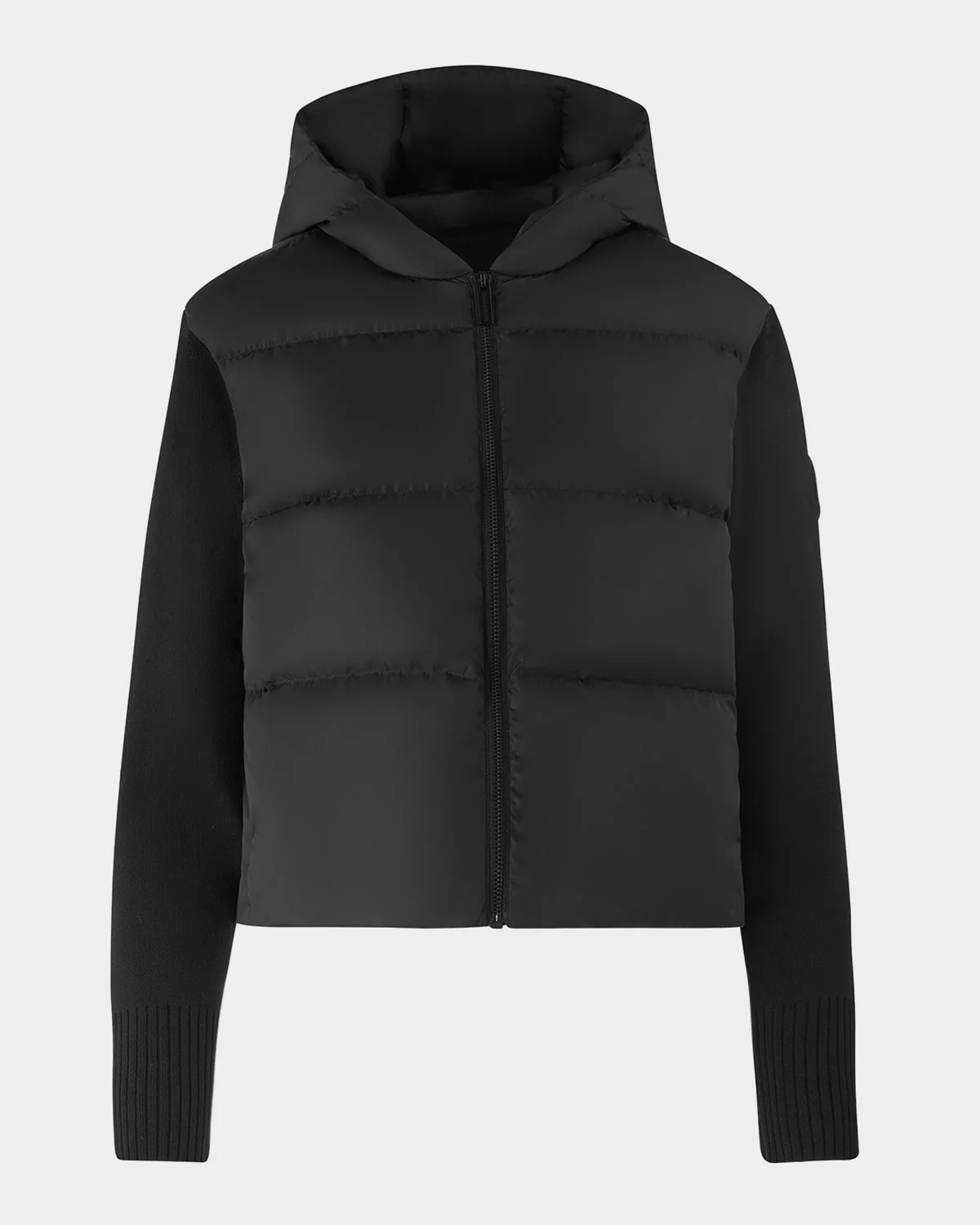 HyBridge Wide Quilt Knit Hoodie - 1