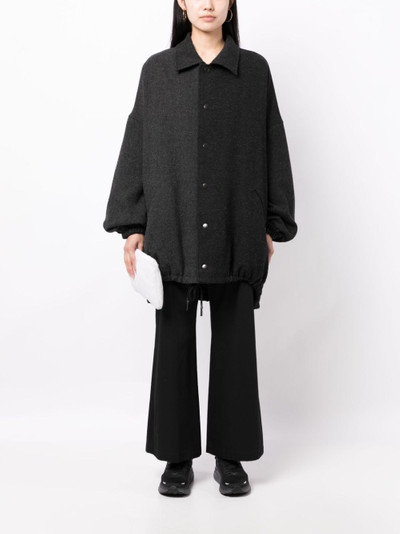 Yohji Yamamoto herringbone-pattern wool jacket outlook