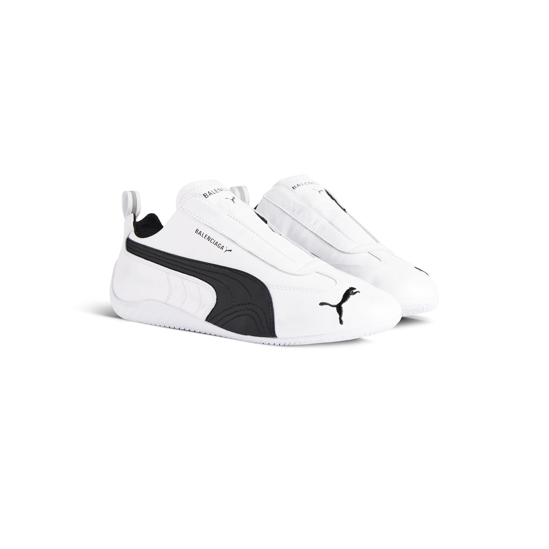 Speedcat Leather Balenciaga in White/black - 2
