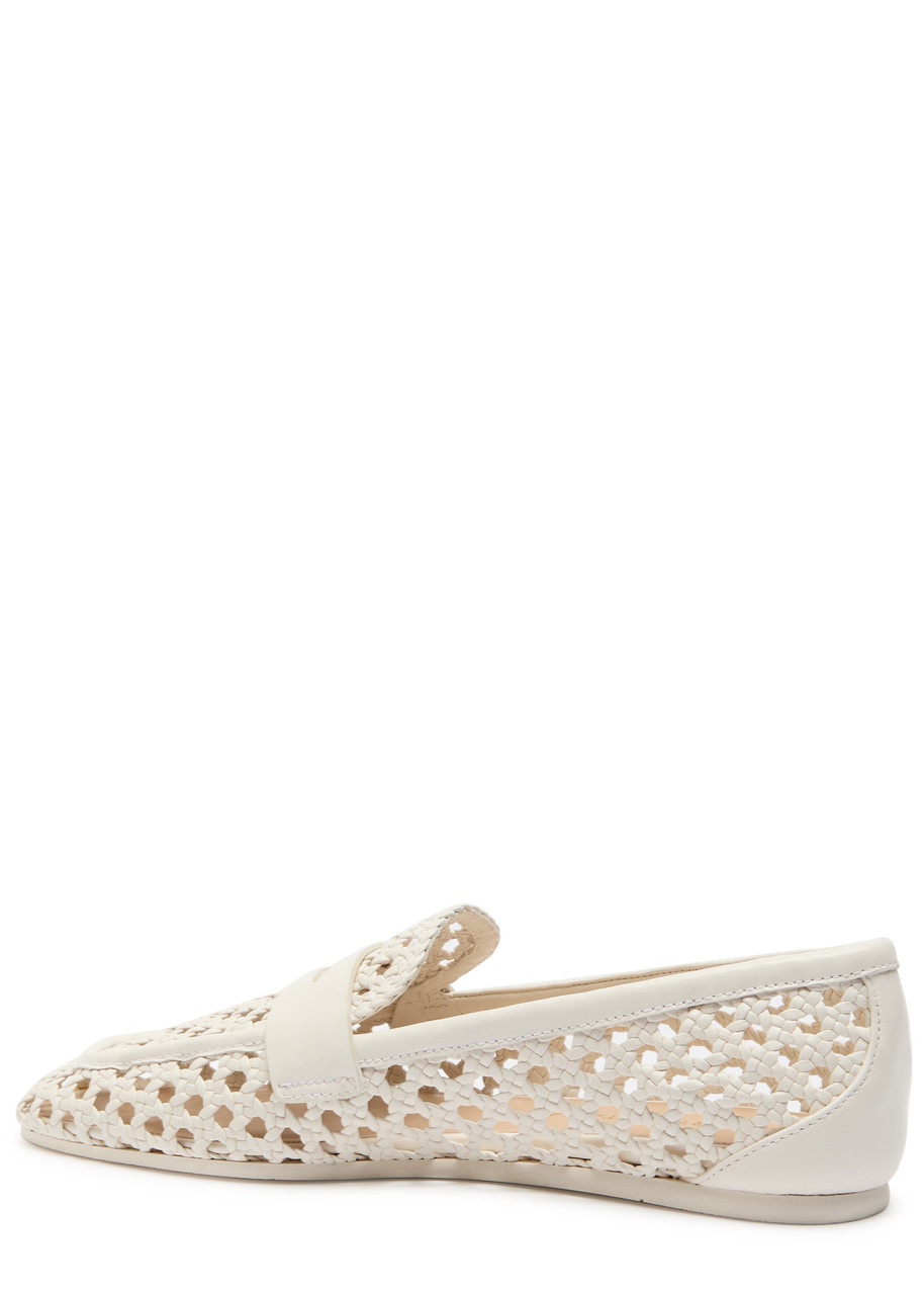 Stuart Weitzman Thea Woven Leather Loafers - 2