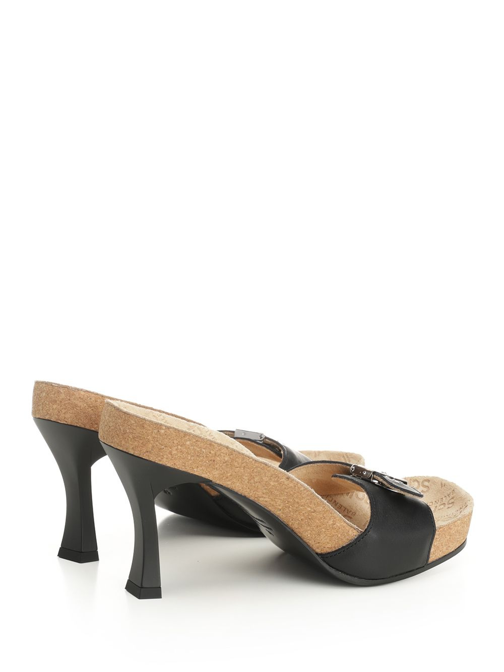 Scholl Sabot 80mm Sandals Black - 3