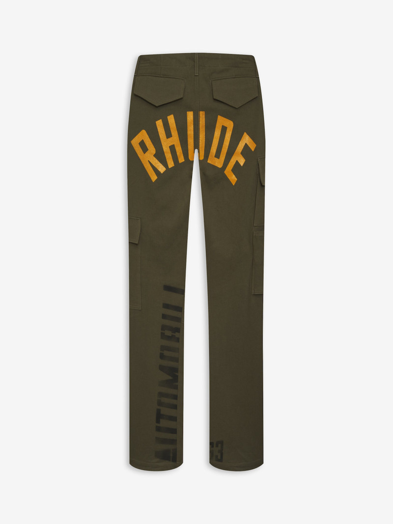 Rhude MILITARY TWILL CARGO PANT outlook