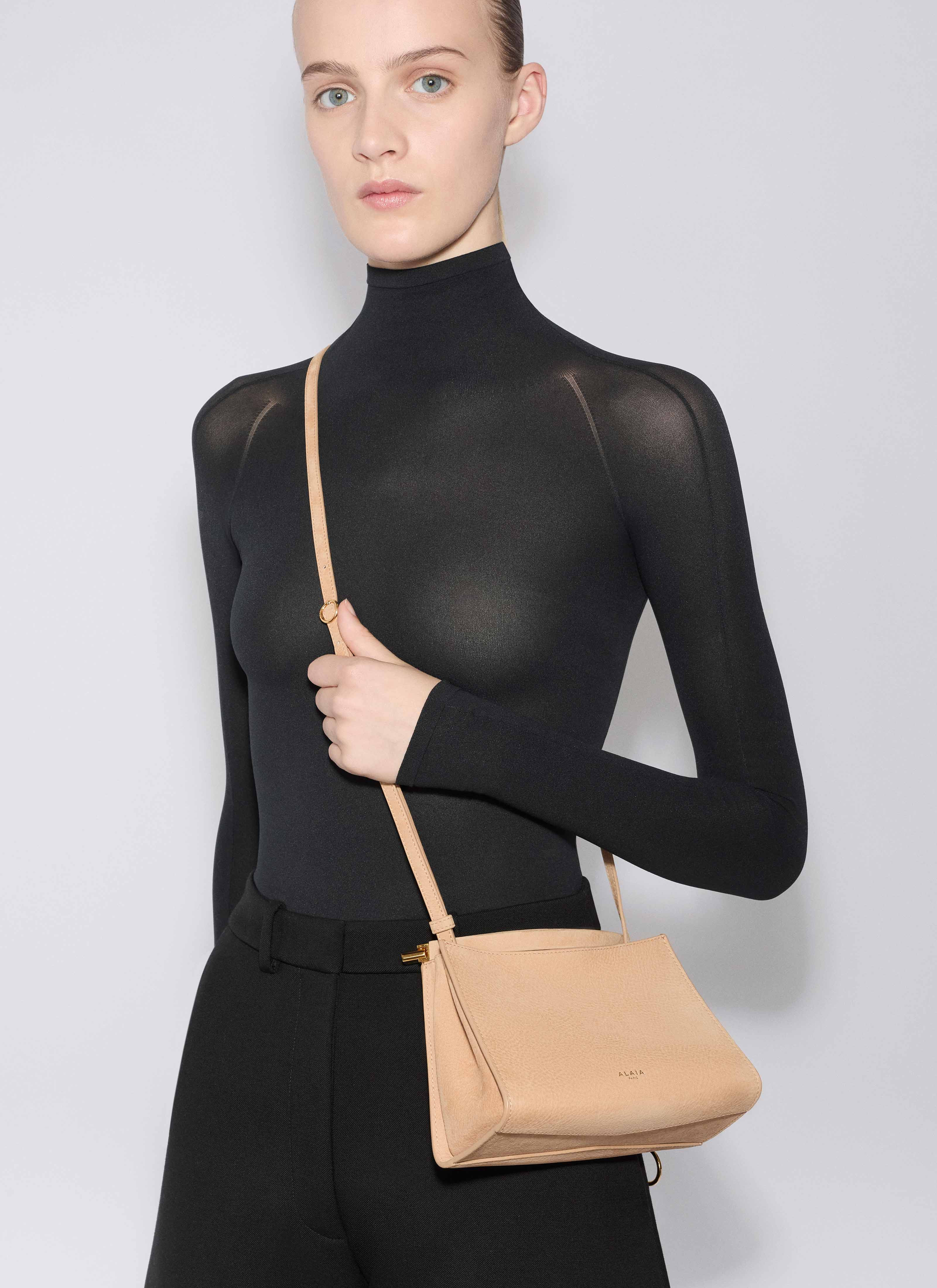 LE CLICK SMALL SQUARE BAG IN NUBUCK - 2