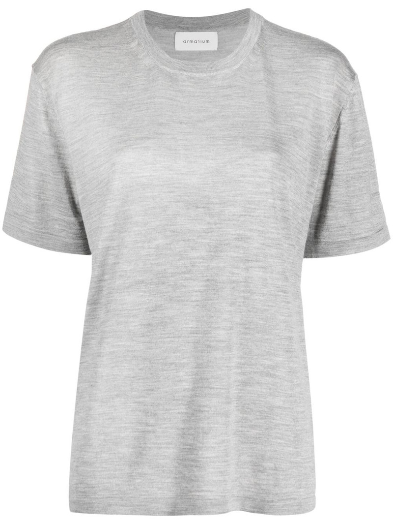 mélange wool-blend T-shirt 1