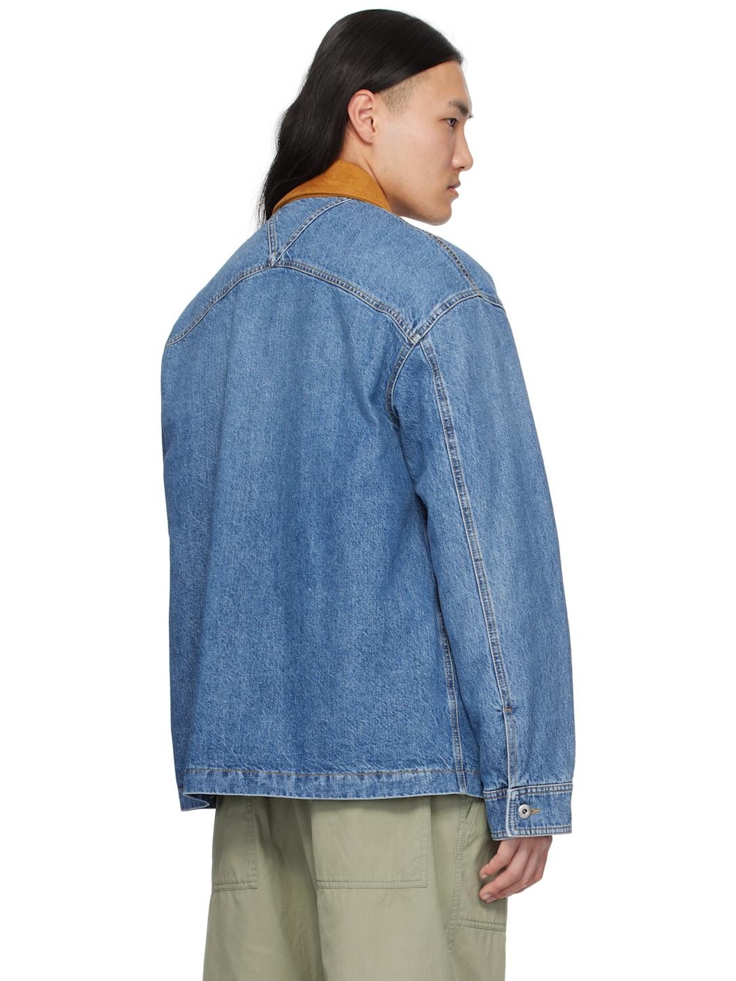 Blue Vintage Denim Jacket - 3