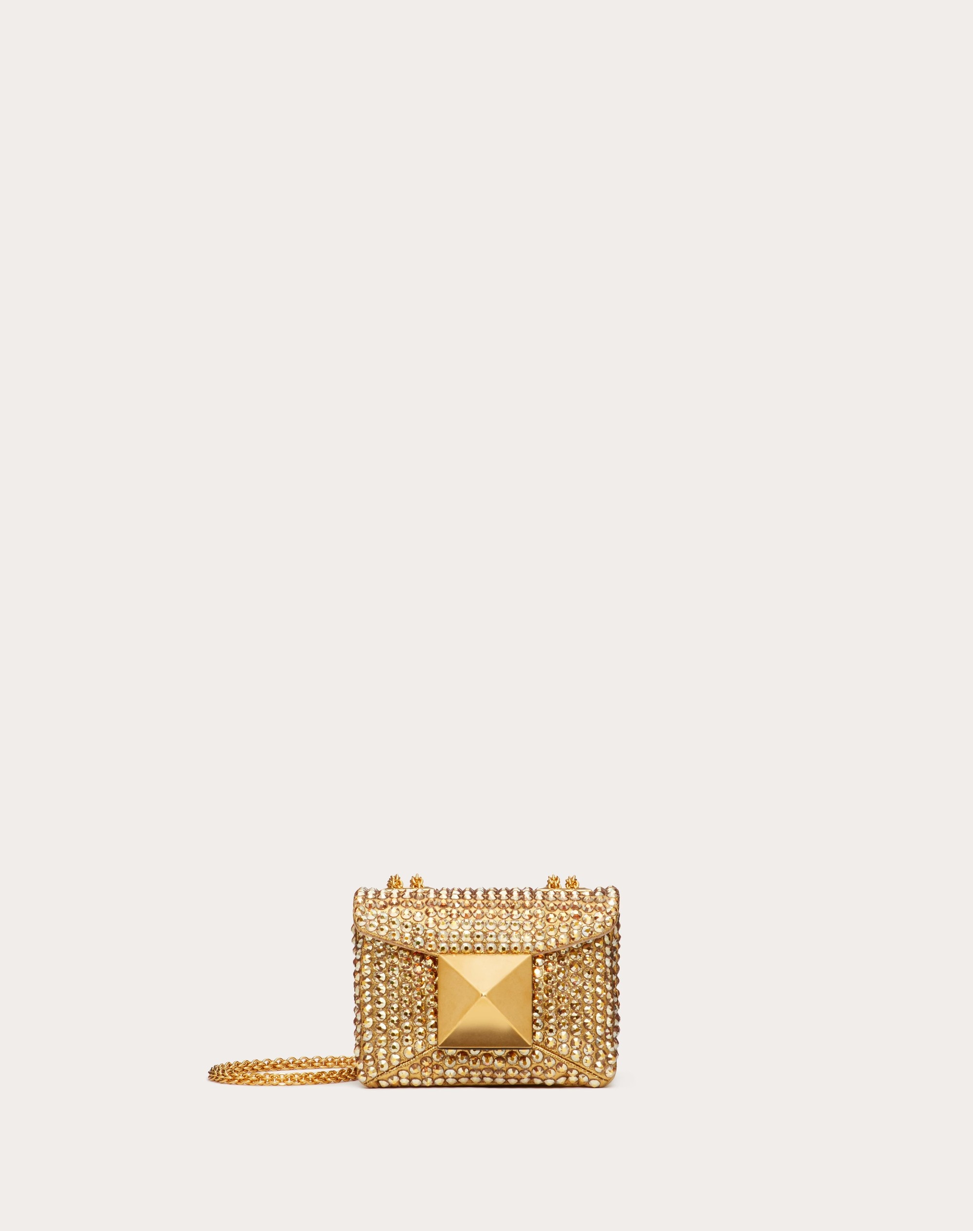 ONE STUD EMBROIDERED MICRO BAG WITH CHAIN 1