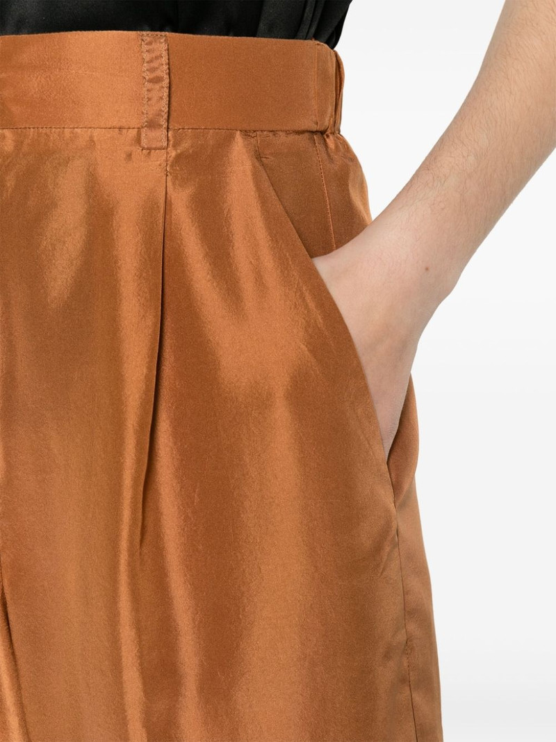 wide-leg silk trousers 5