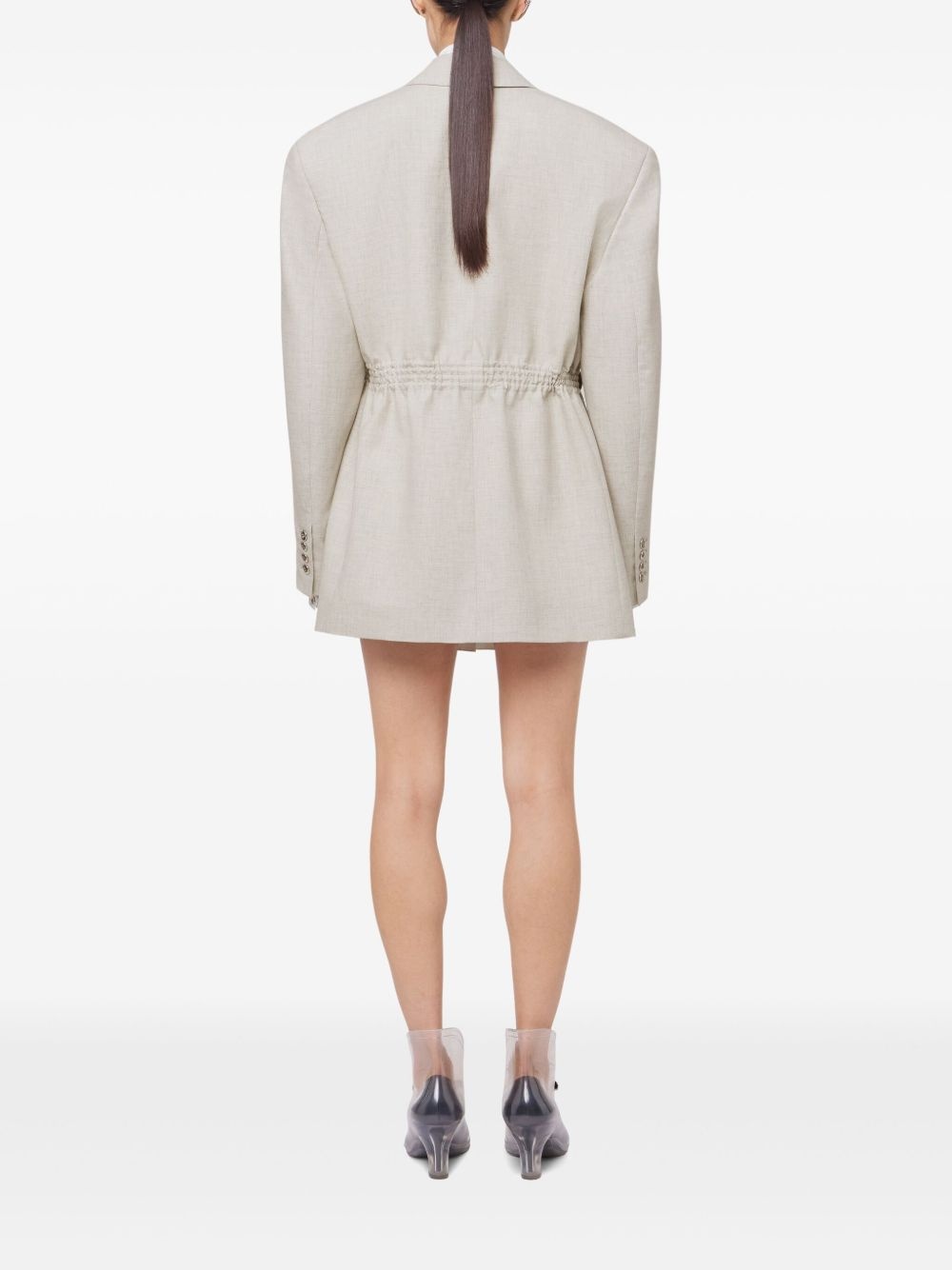 mottled wool blazer - 6