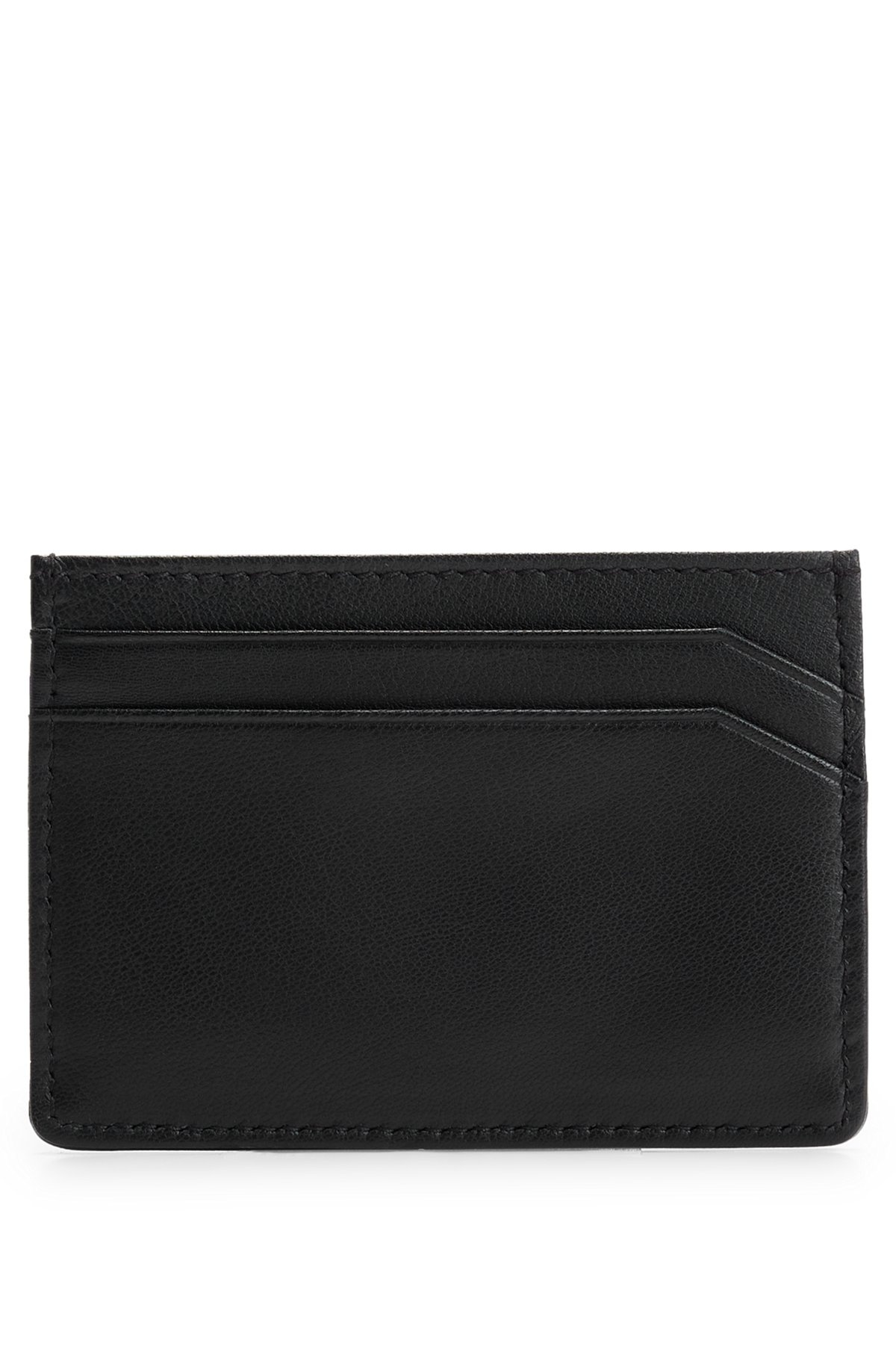 MATTE-LEATHER CARD HOLDER WITH HANDWRITTEN LOGO - 2