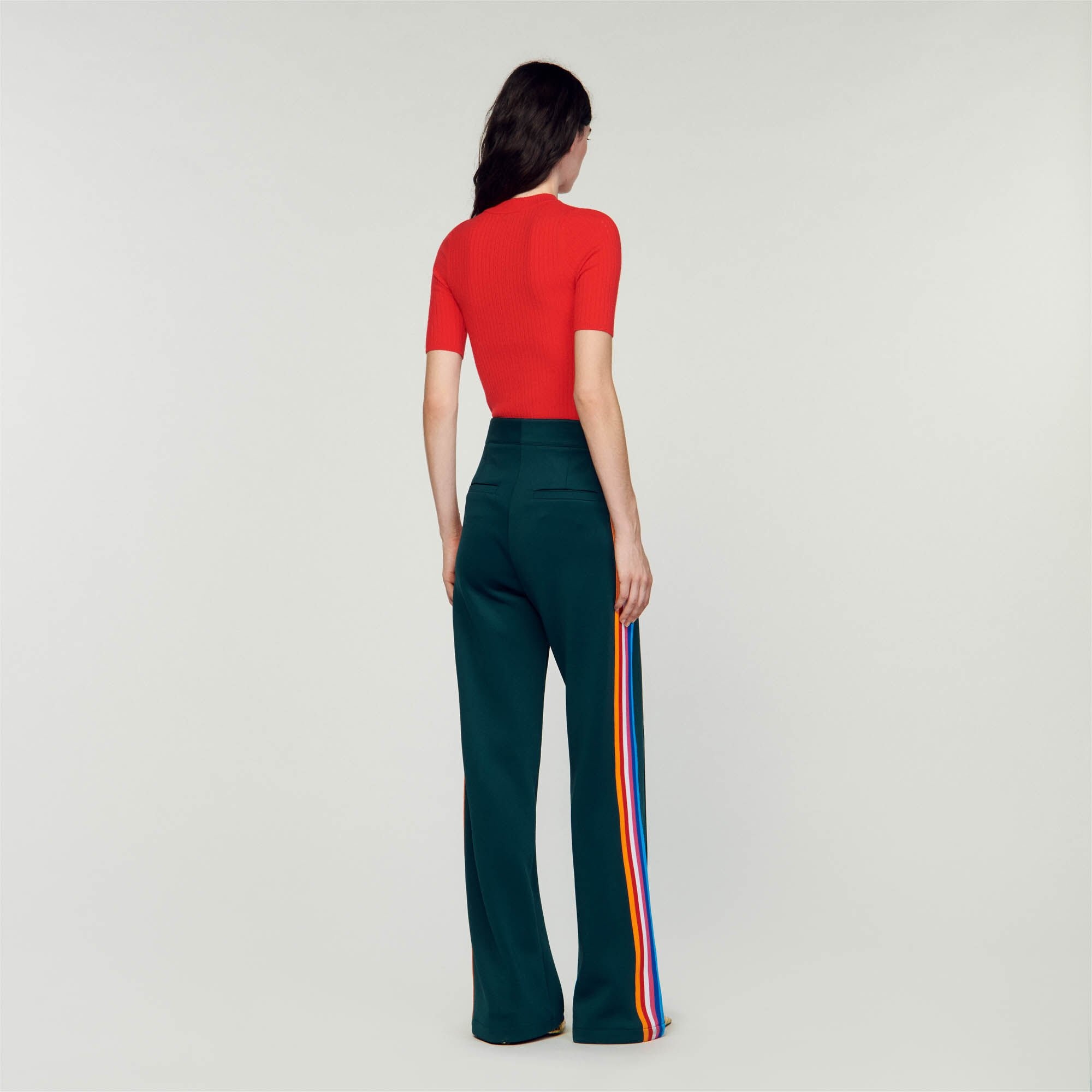 TROUSERS WITH SIDE STRIPES - 6