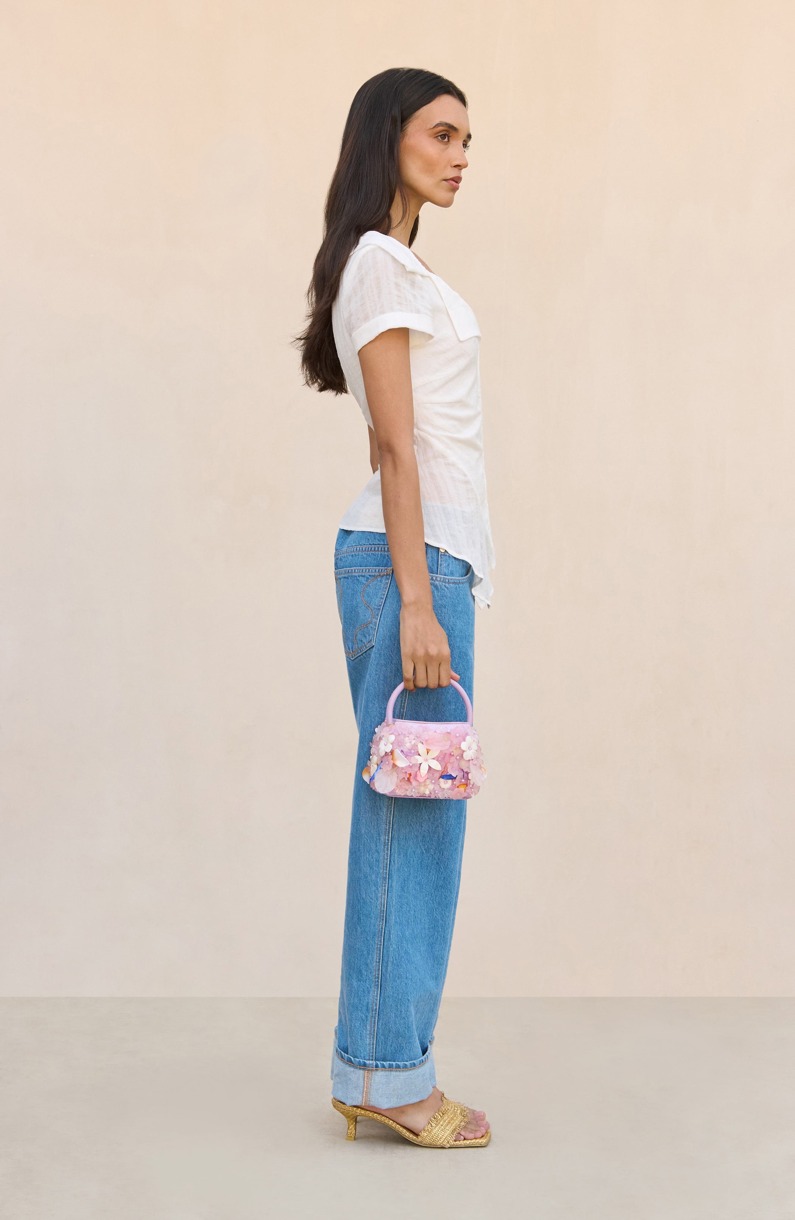 Cult Gaia Shallie Cotton Top in White at Nordstrom - 4