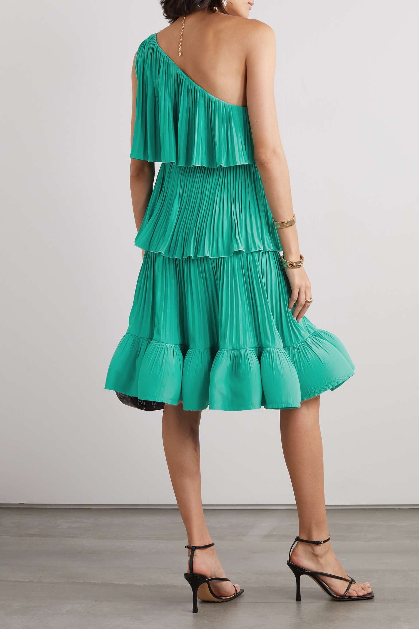 Lanvin ring-detail midi dress - Green