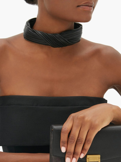 Givenchy Pleated leather choker outlook