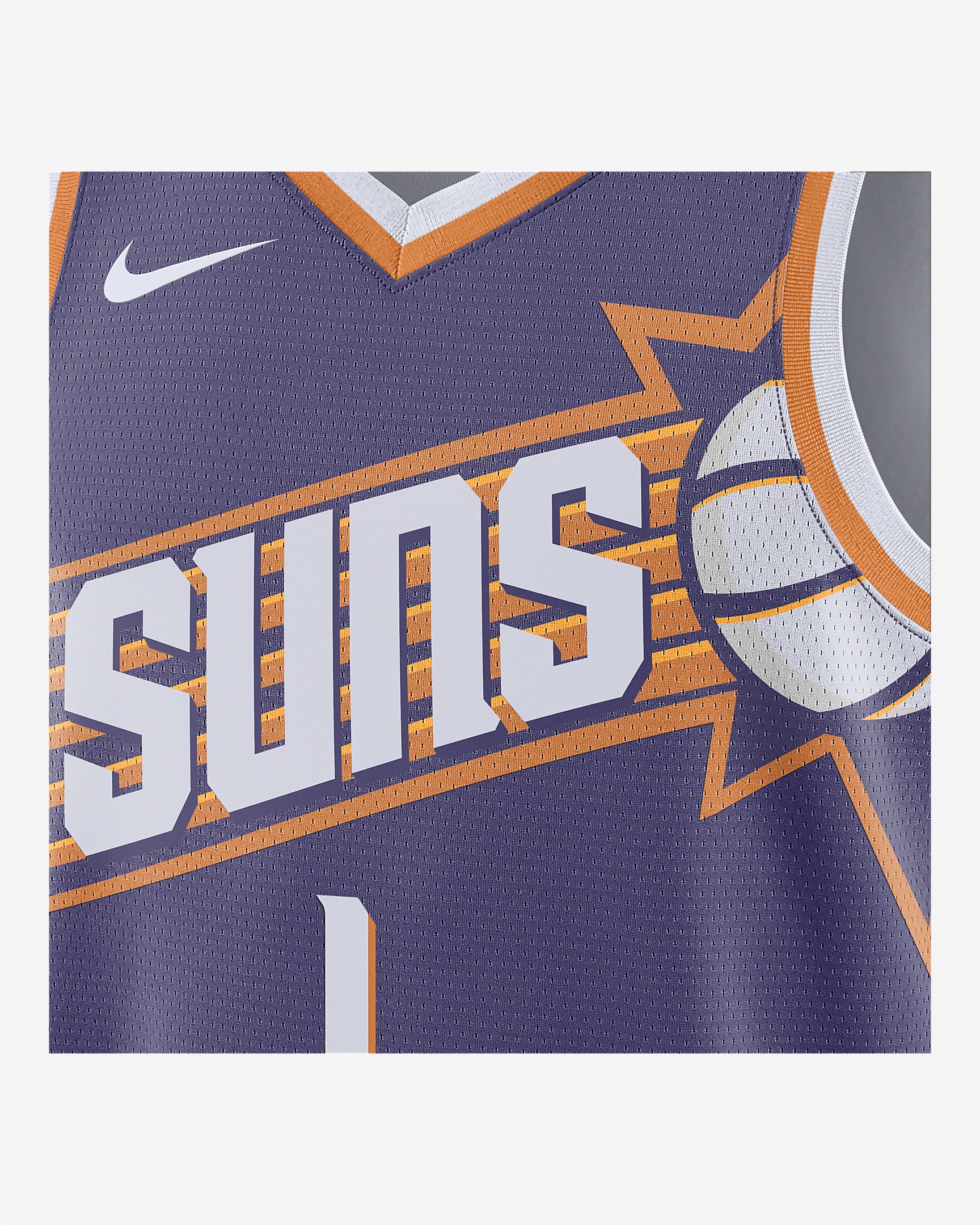 Phoenix Suns 2023/24 Icon Edition Nike Men's Dri-FIT NBA Swingman Jersey - 3