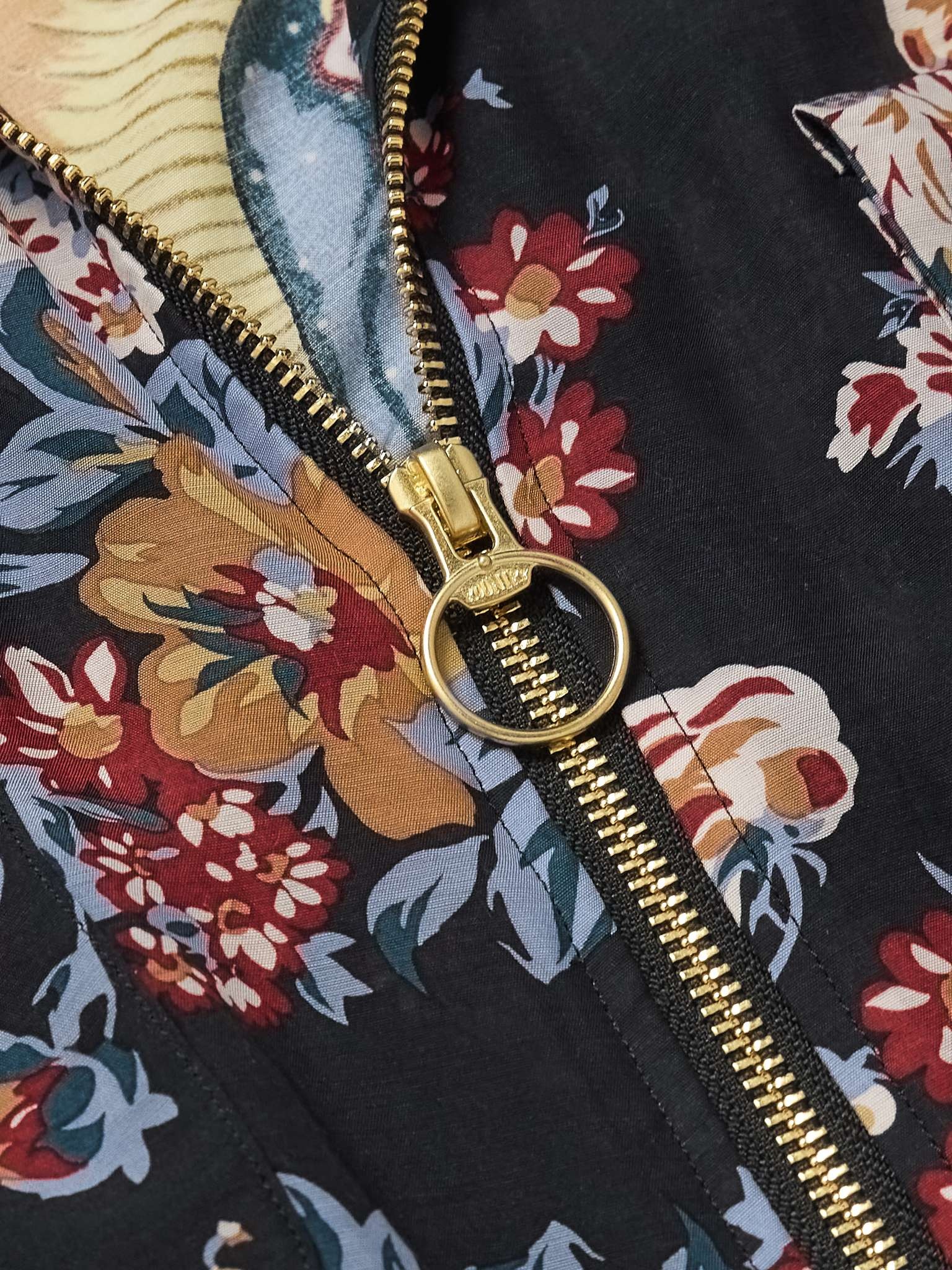 Floral-Print Twill Jacket - 4