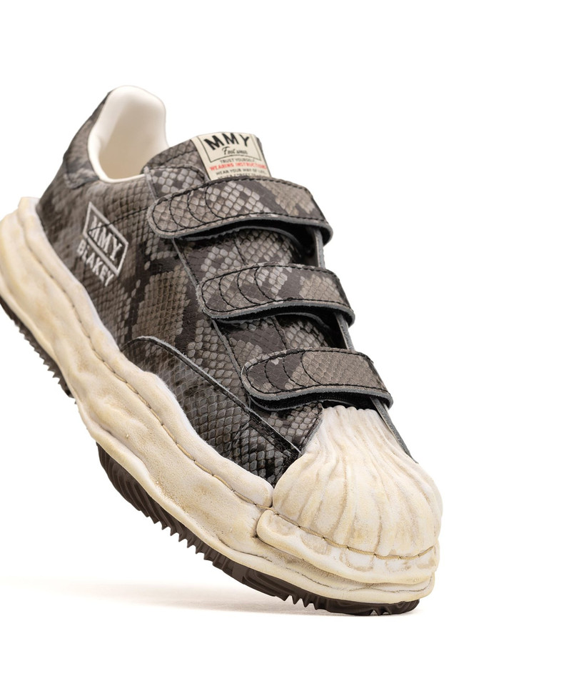 "BLAKEY" OG Sole Python Printed Leather Low-top Sneaker 10