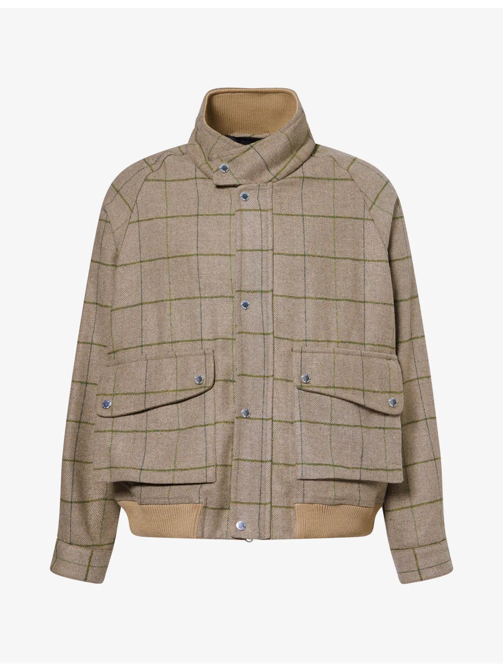 Check Woven Flight Jacket - 1