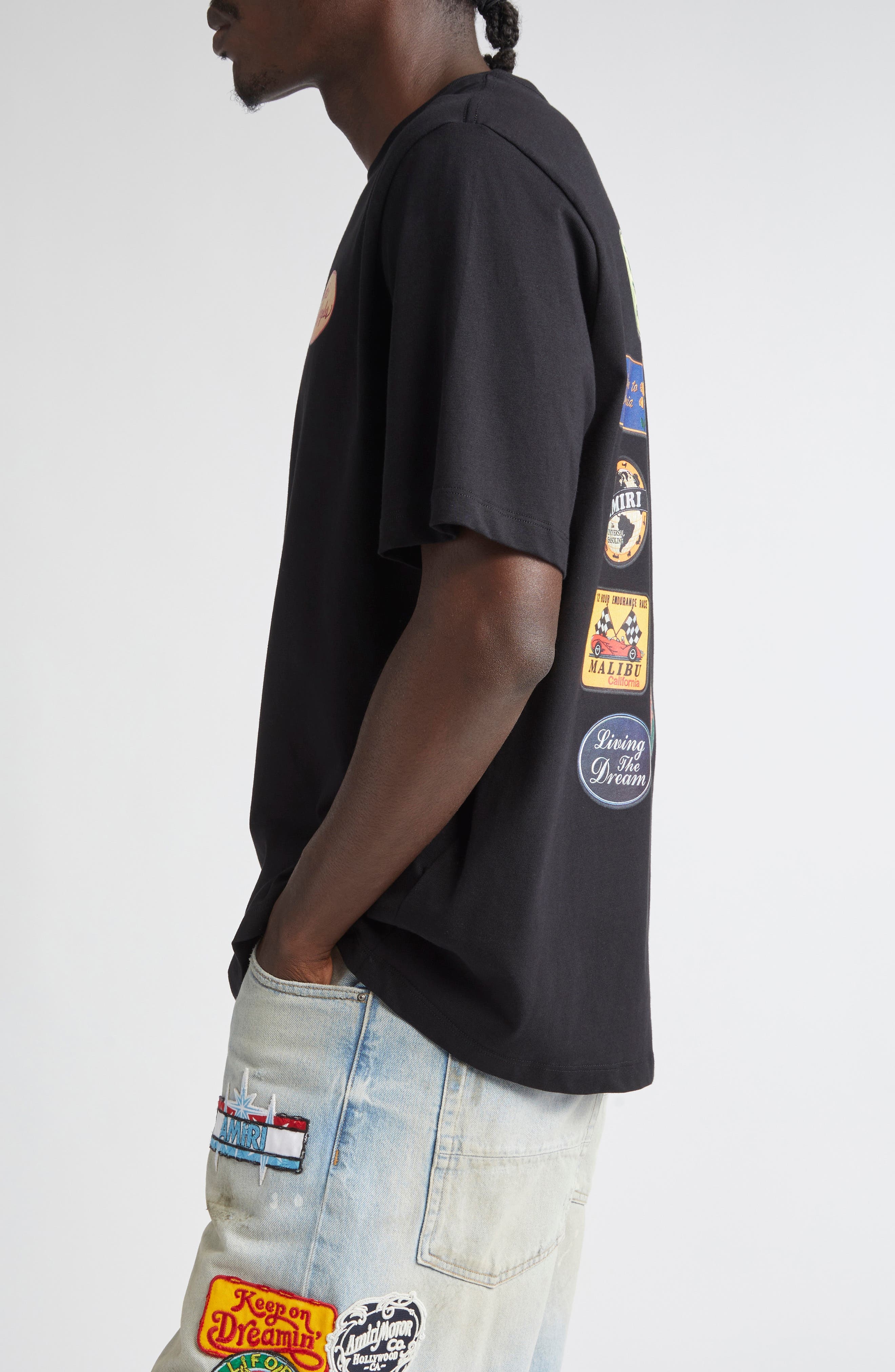 AMIRI Station Patch Graphic T-Shirt in Black at Nordstrom - 3