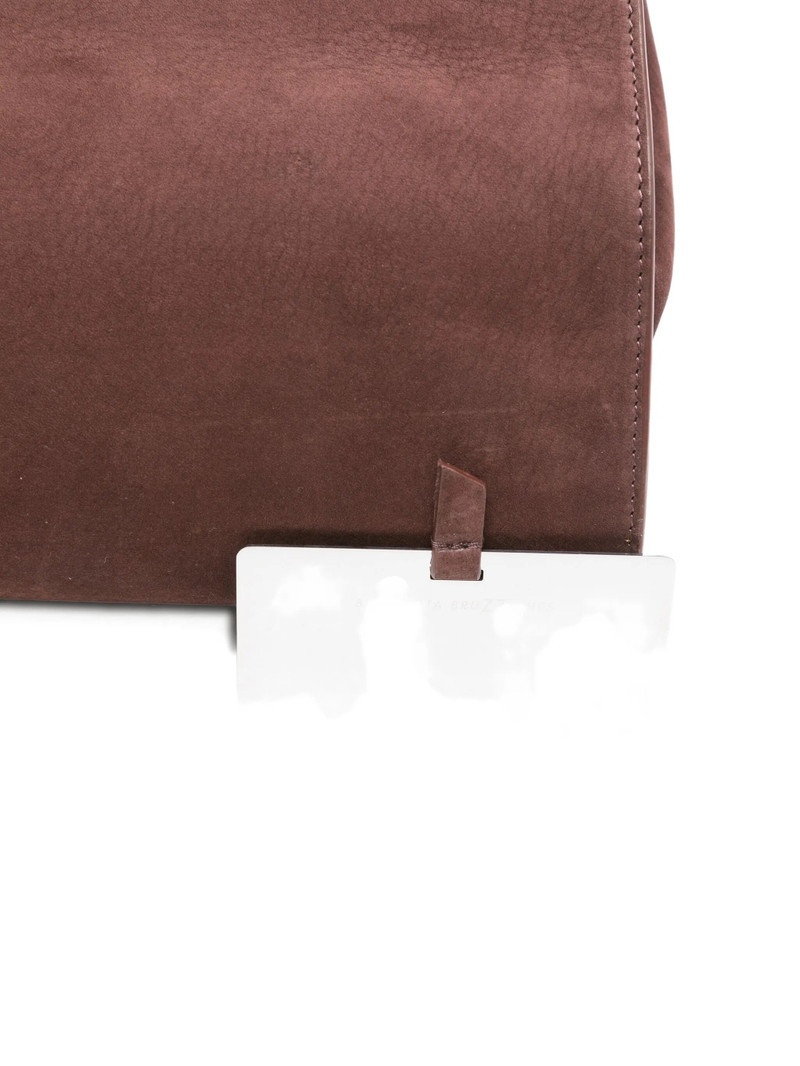 BENEDETTA BRUZZICHES Benedetta Bruzziches Curved-top Suede Shoulder Bag outlook