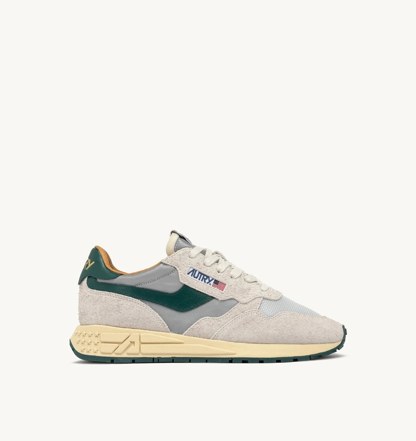 REELWIND LOW SNEAKERS IN SILVER MOUNTAIN REFLECTIVE NYLON AND SUEDE - 1