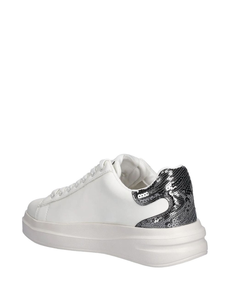 Elbina leather sequin-heel sneakers 5