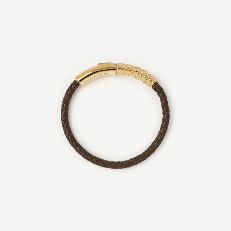 Leather Check Bracelet 4