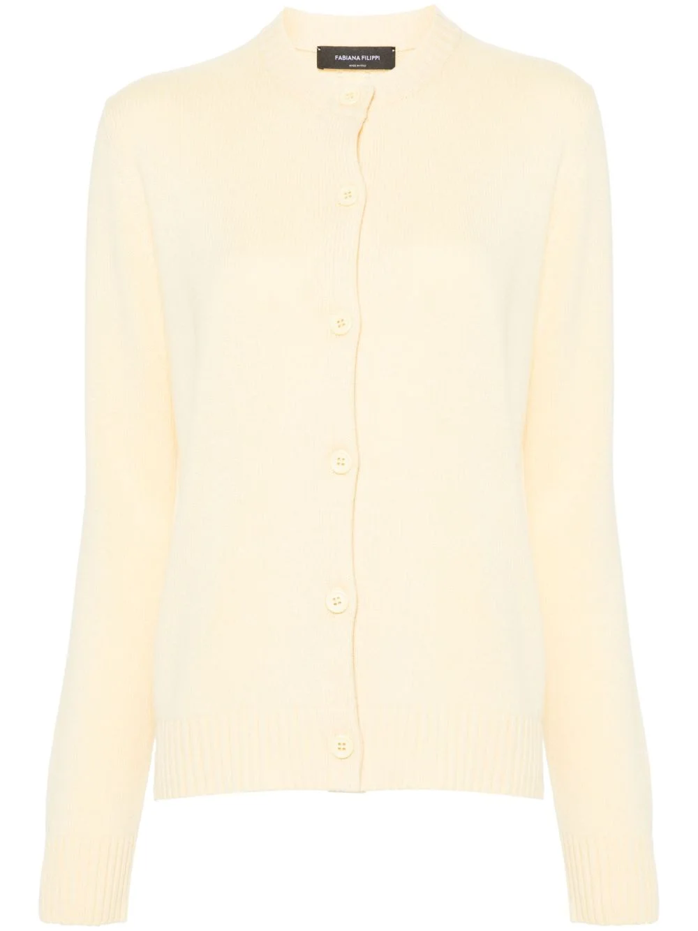 perforated-detail cardigan - 1