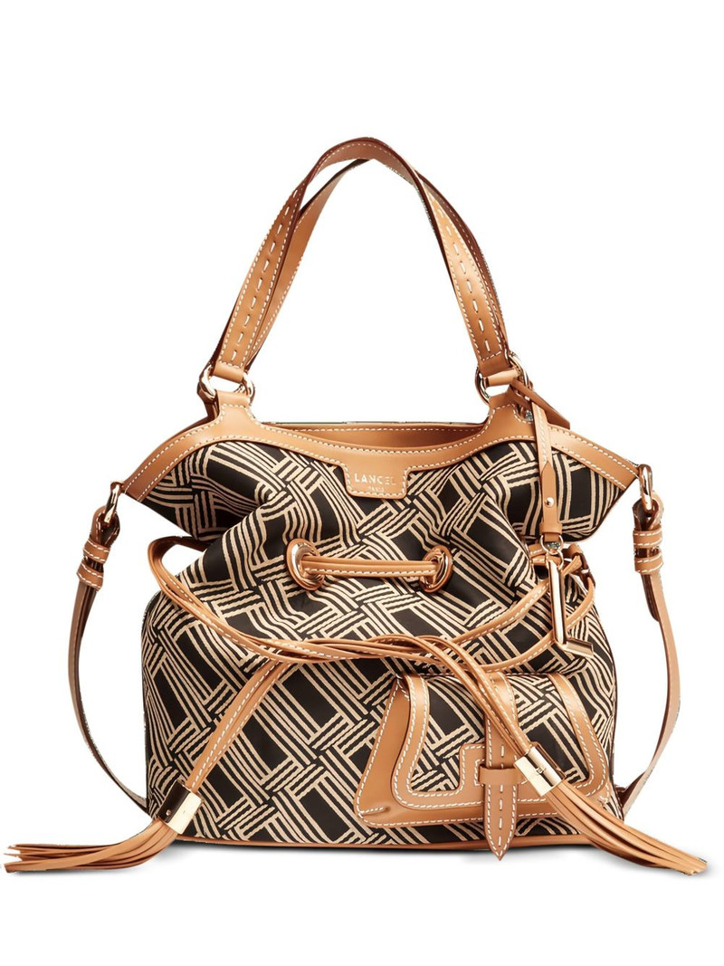 Premier Flirt geometric-pattern bucket bag 1