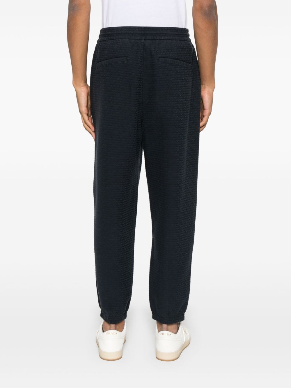 logo-jacquard track pants - 4