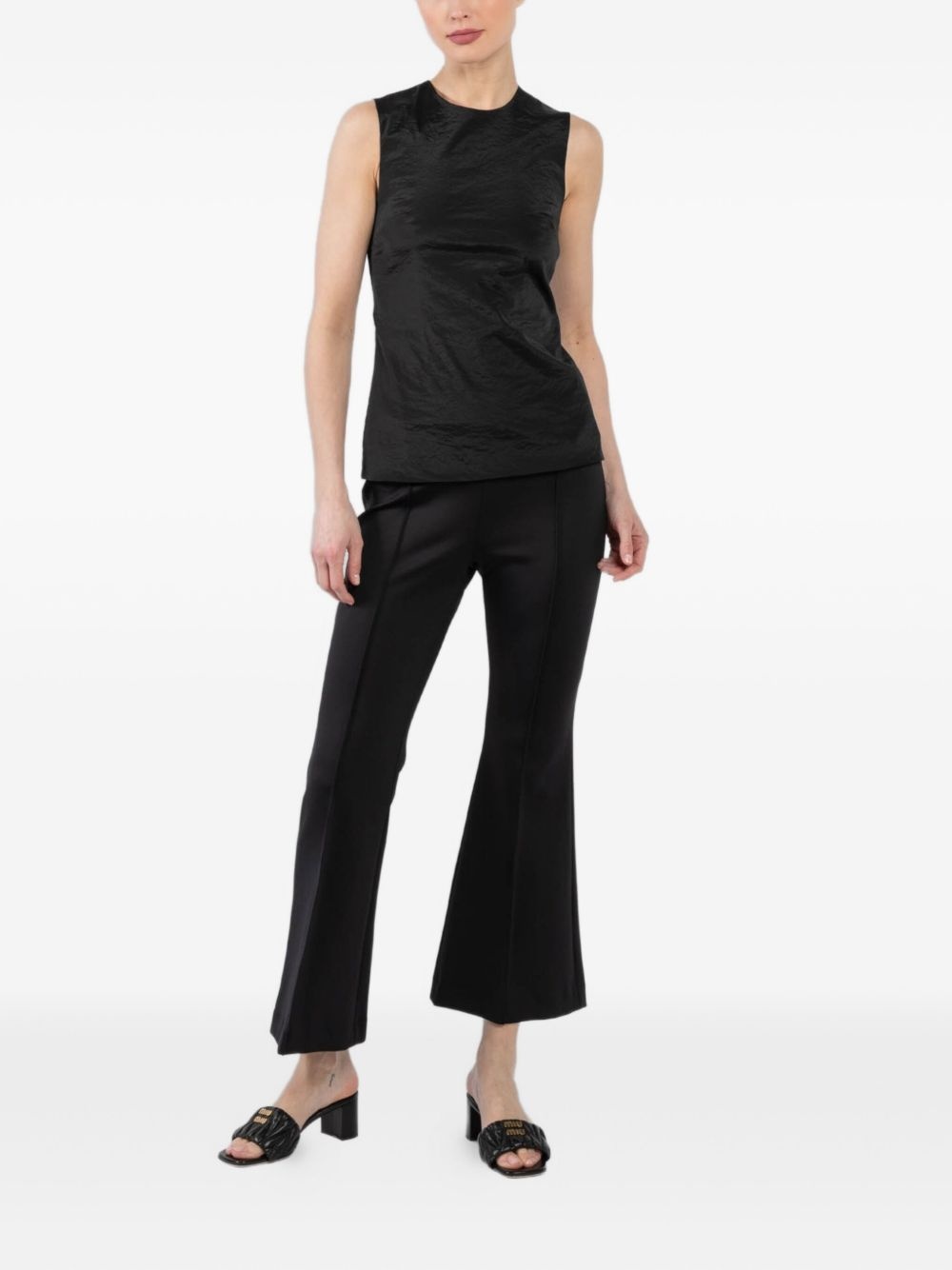 sleevless textured top - 2