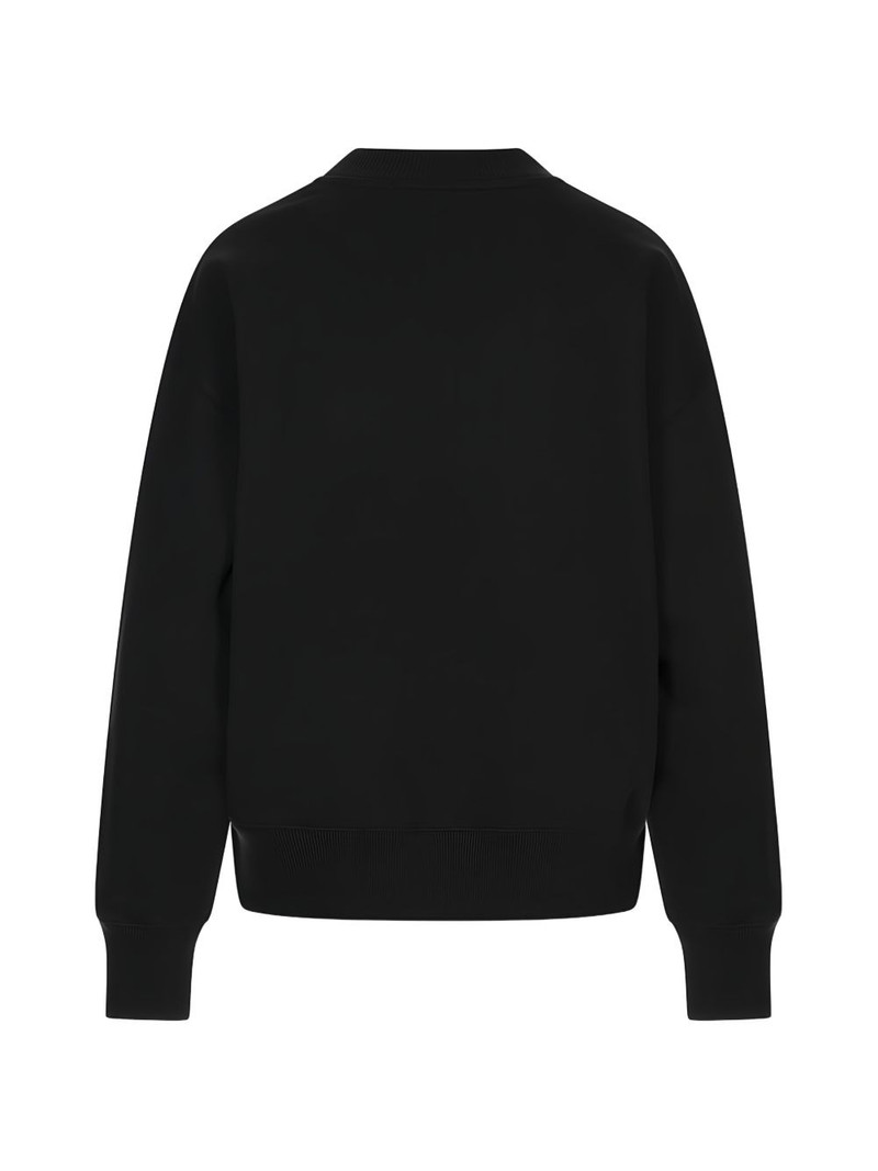 MSGM embroidered logo crew-neck sweatshirt outlook