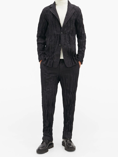 ISSEY MIYAKE Technical-pleated crinkled-jersey trousers outlook