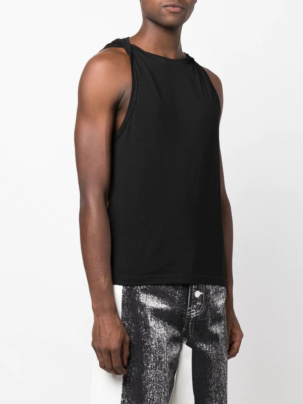 twist-shoulder tank top - 3