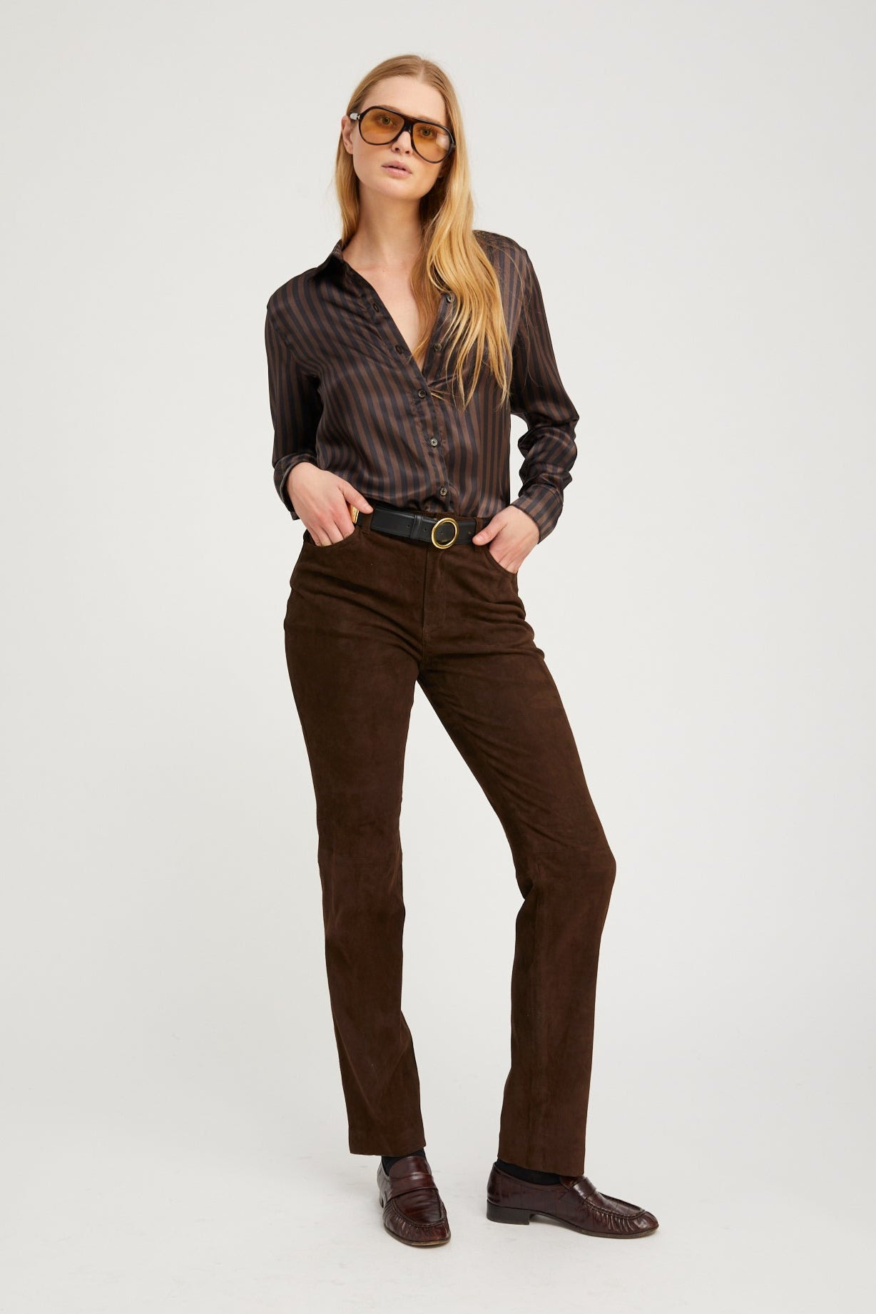 AMERICANO SUEDE 5 POCKET SLIM STRAIGHT - 2